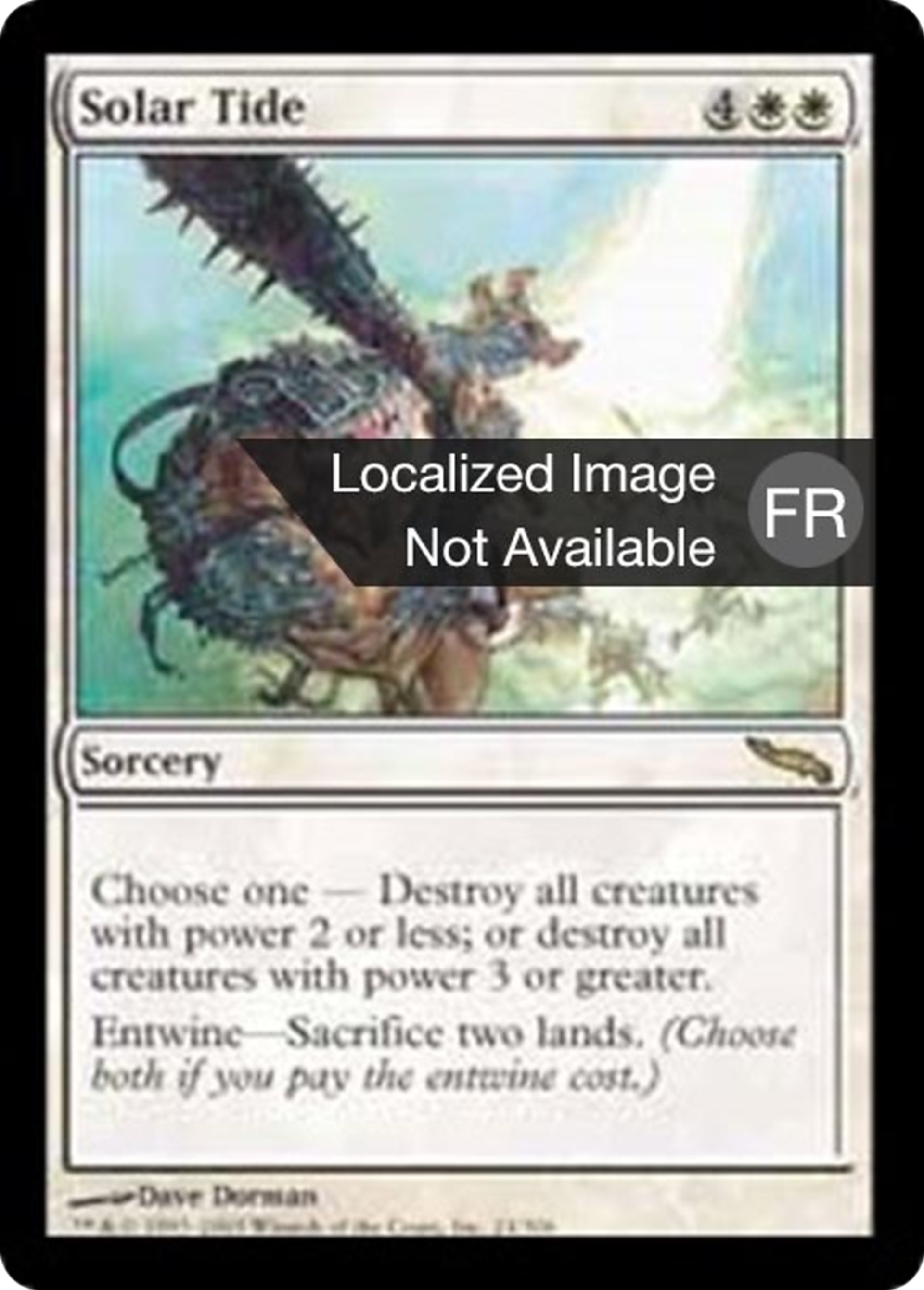 Marée solaire — Mirrodin — Magic: The Gathering