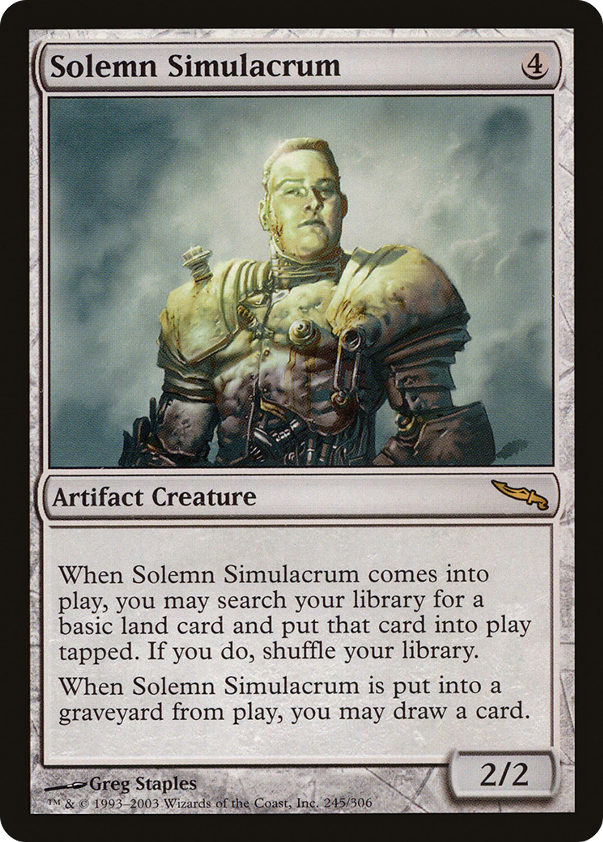 Simulacre solennel — Mirrodin — Magic: The Gathering