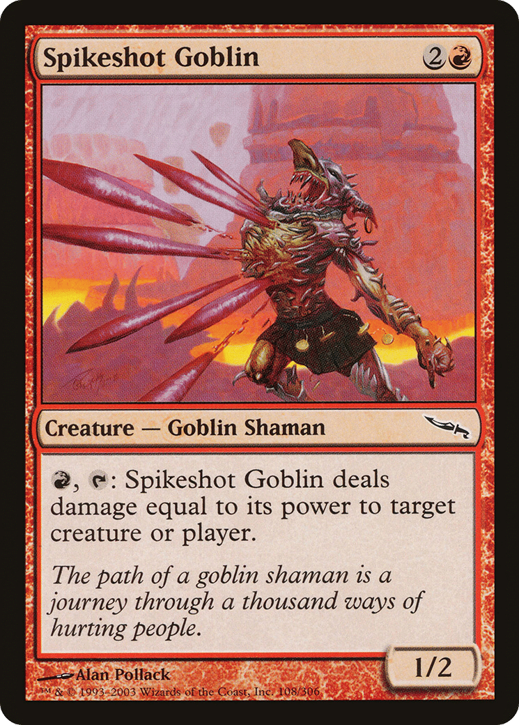 Spikeshot Goblin — Mirrodin — Magic: The Gathering