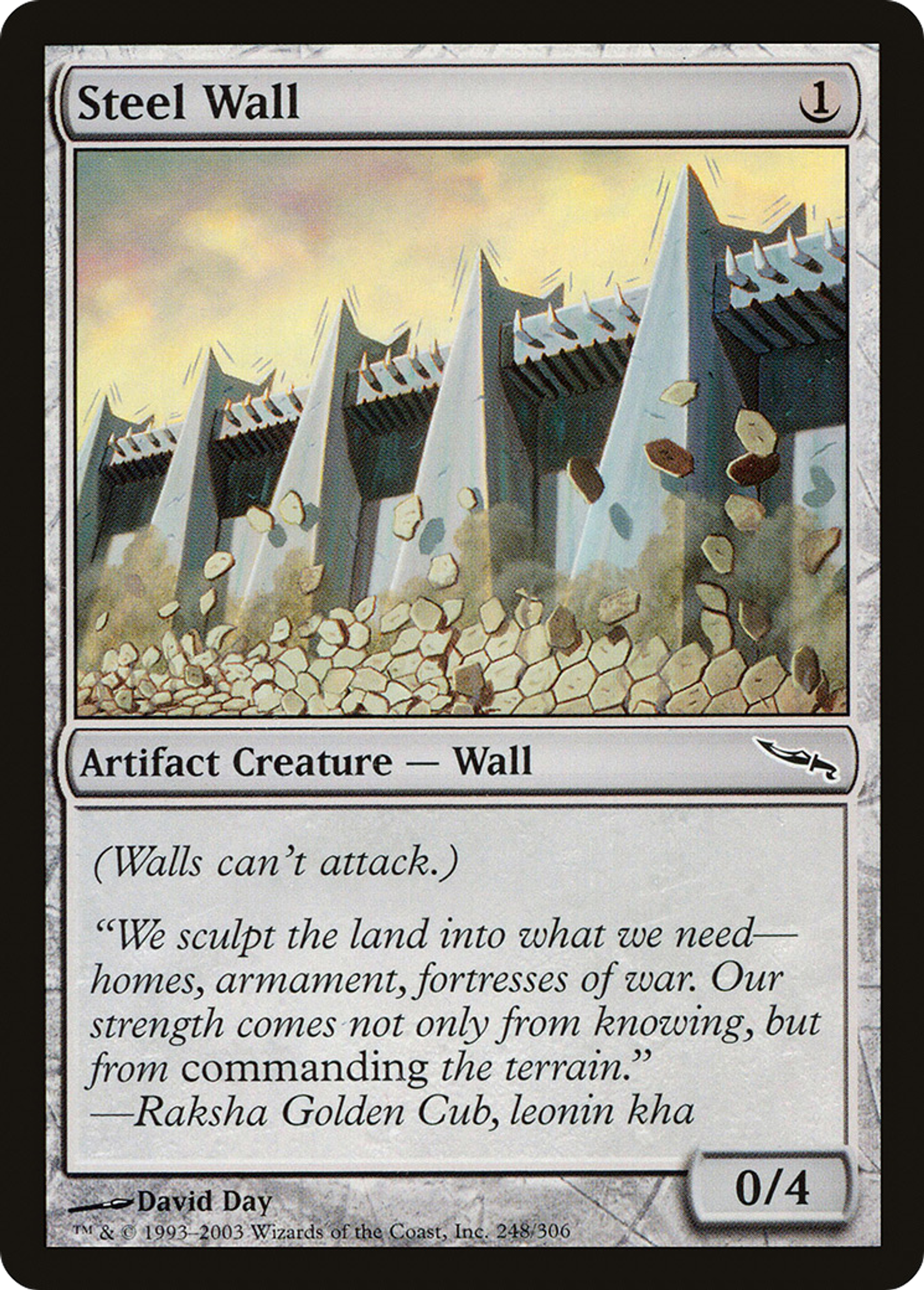 Mur d'acier — Mirrodin — Magic: The Gathering