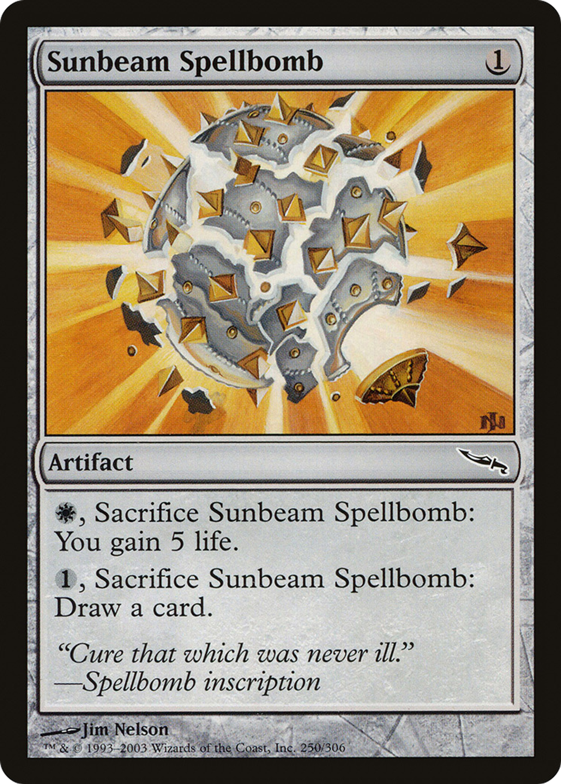 Bombe à sortilèges solaire — Mirrodin — Magic: The Gathering