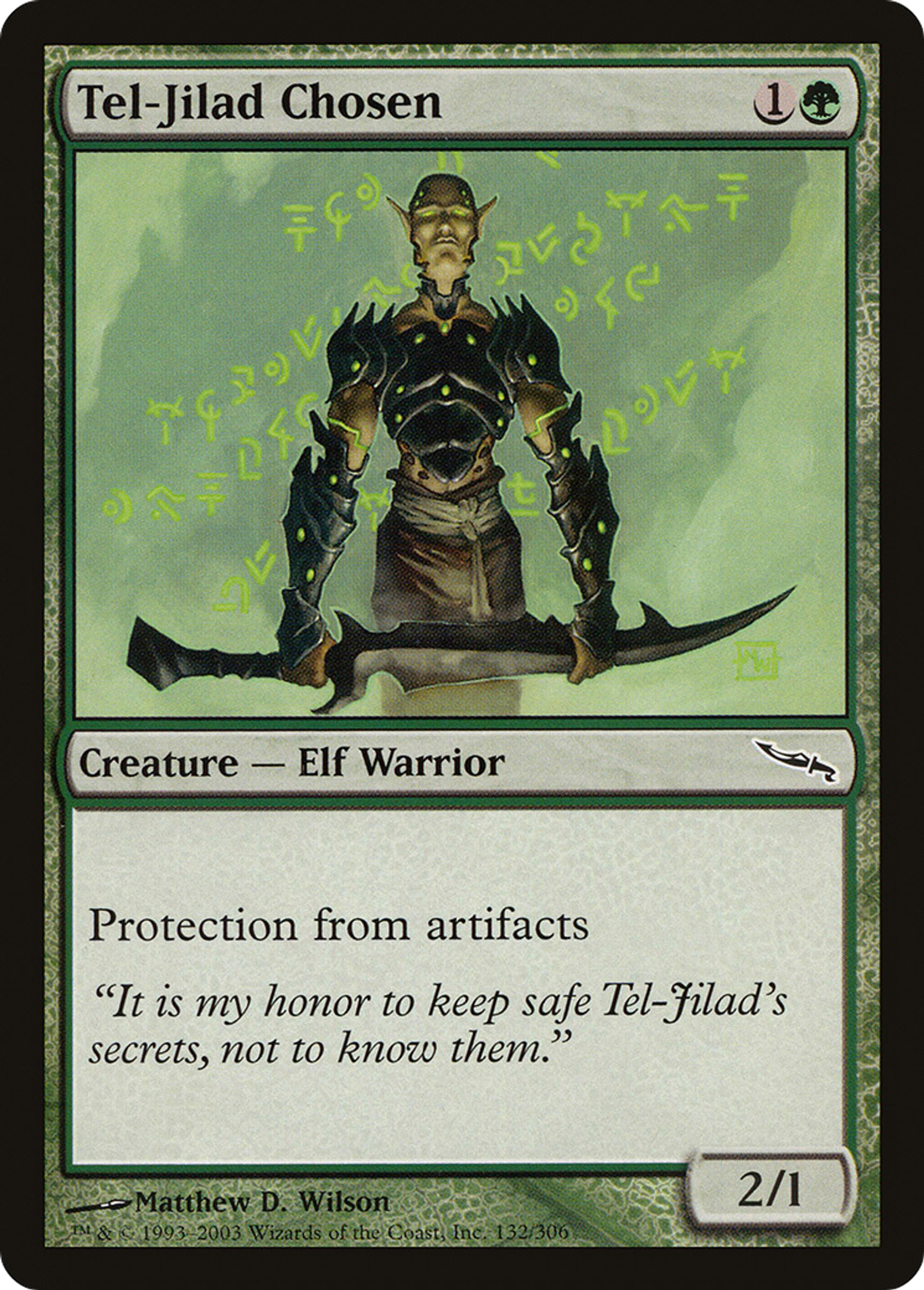 Élu de Tel-Jilad — Mirrodin — Magic: The Gathering