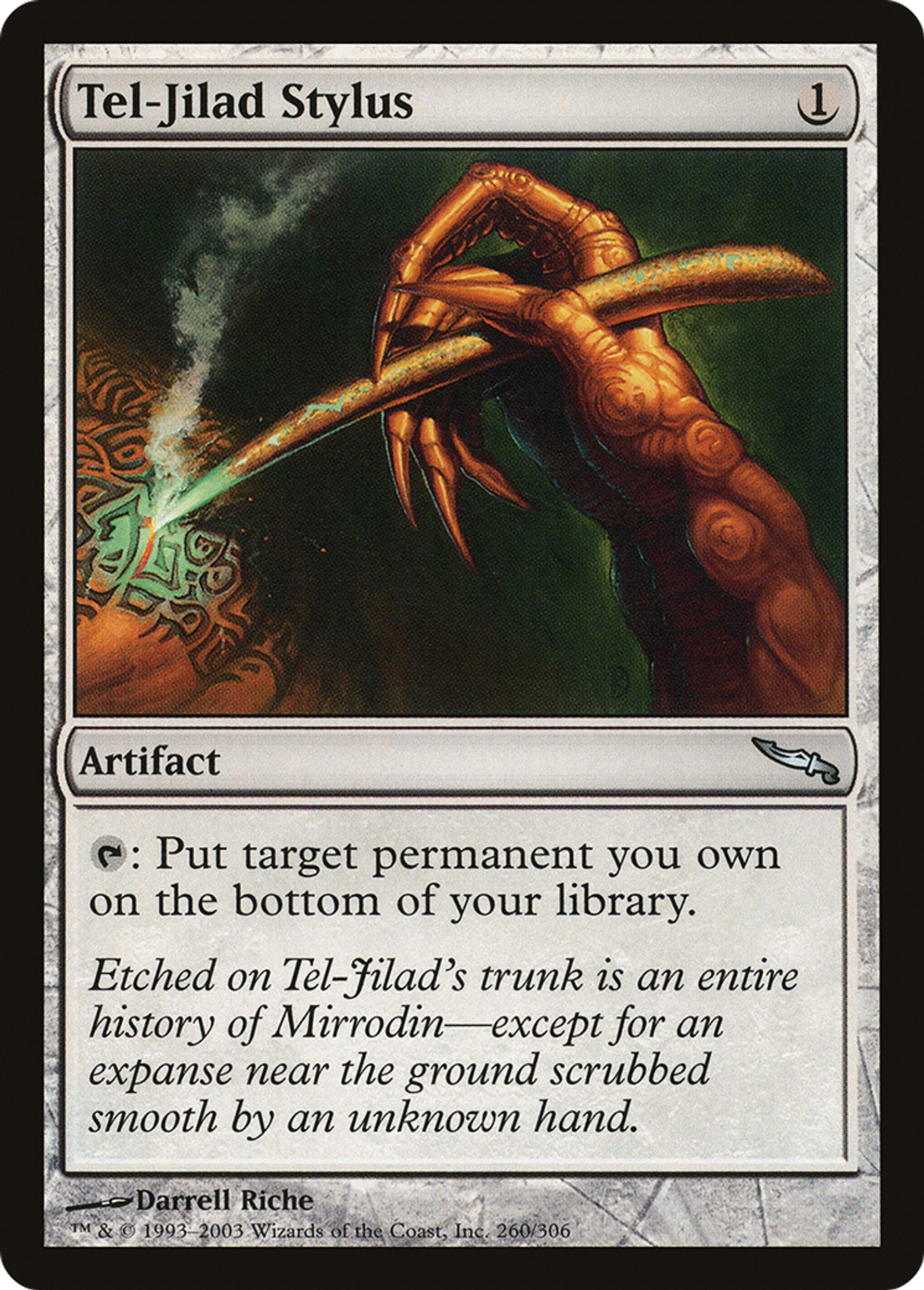 Stylet de Tel-Jilad — Mirrodin — Magic: The Gathering
