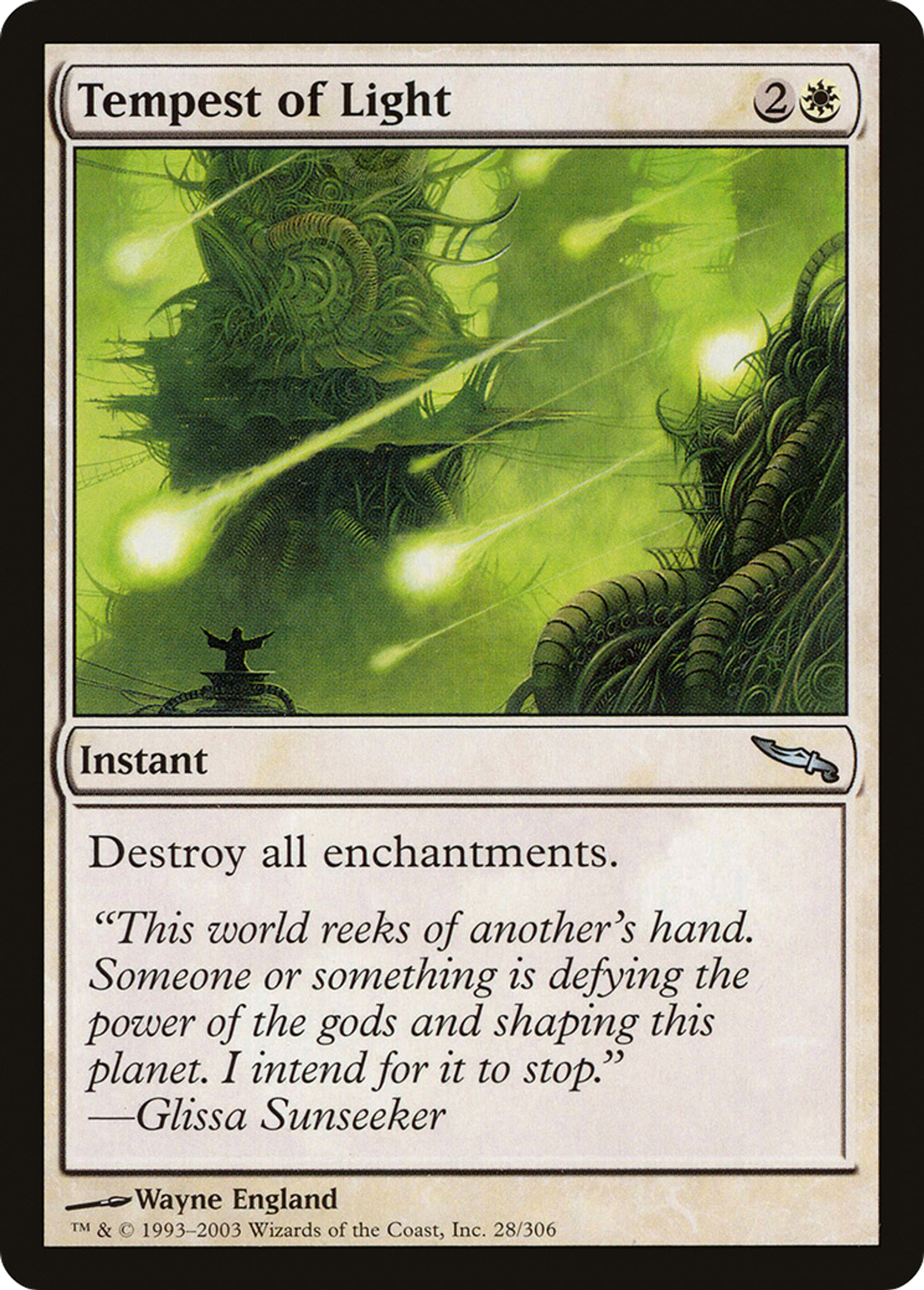 Tourmente de lumière — Mirrodin — Magic: The Gathering