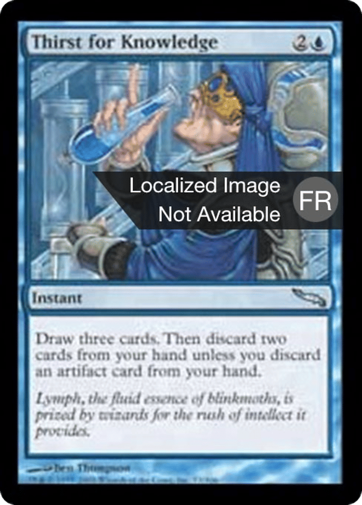 Soif de connaissance — Mirrodin — Magic: The Gathering