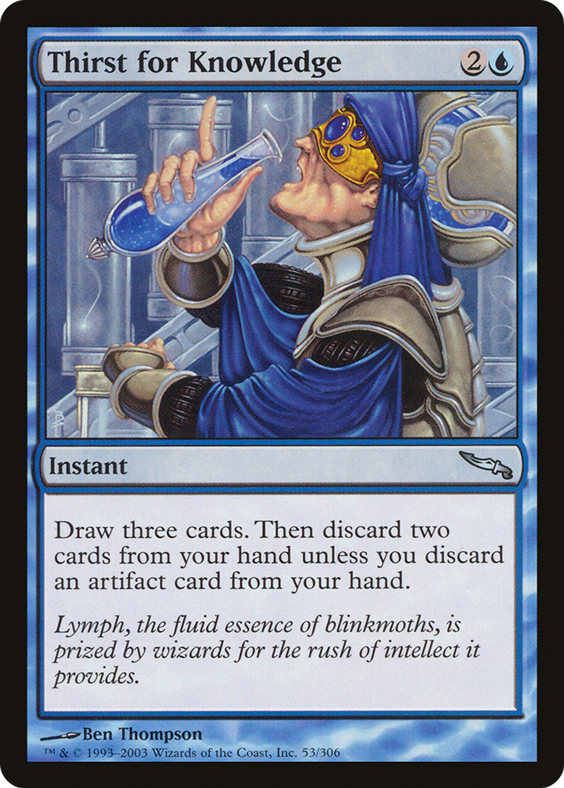Soif de connaissance — Mirrodin — Magic: The Gathering