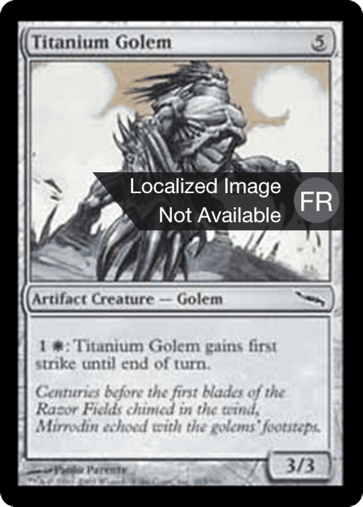 Golem de titane — Mirrodin — Magic: The Gathering