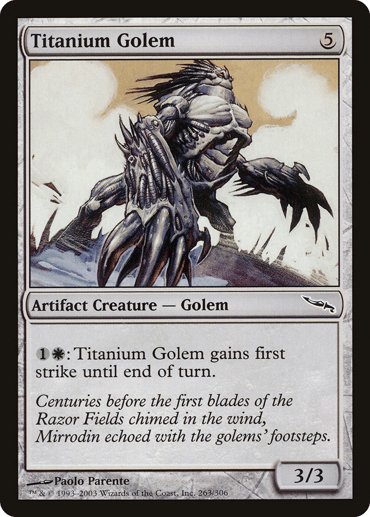Titanium Golem — Mirrodin — Magic: The Gathering