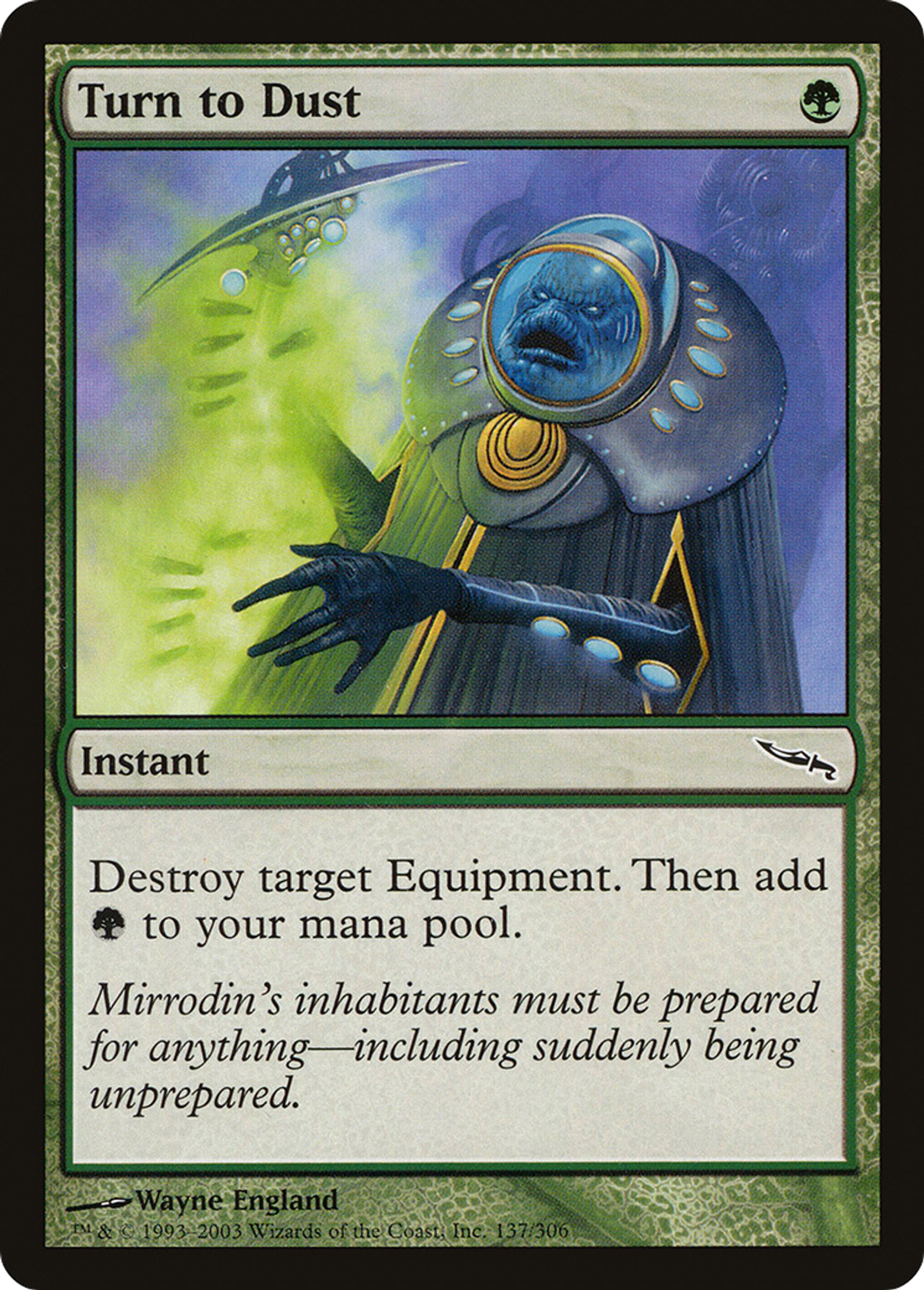 Réduire en poussière — Mirrodin — Magic: The Gathering