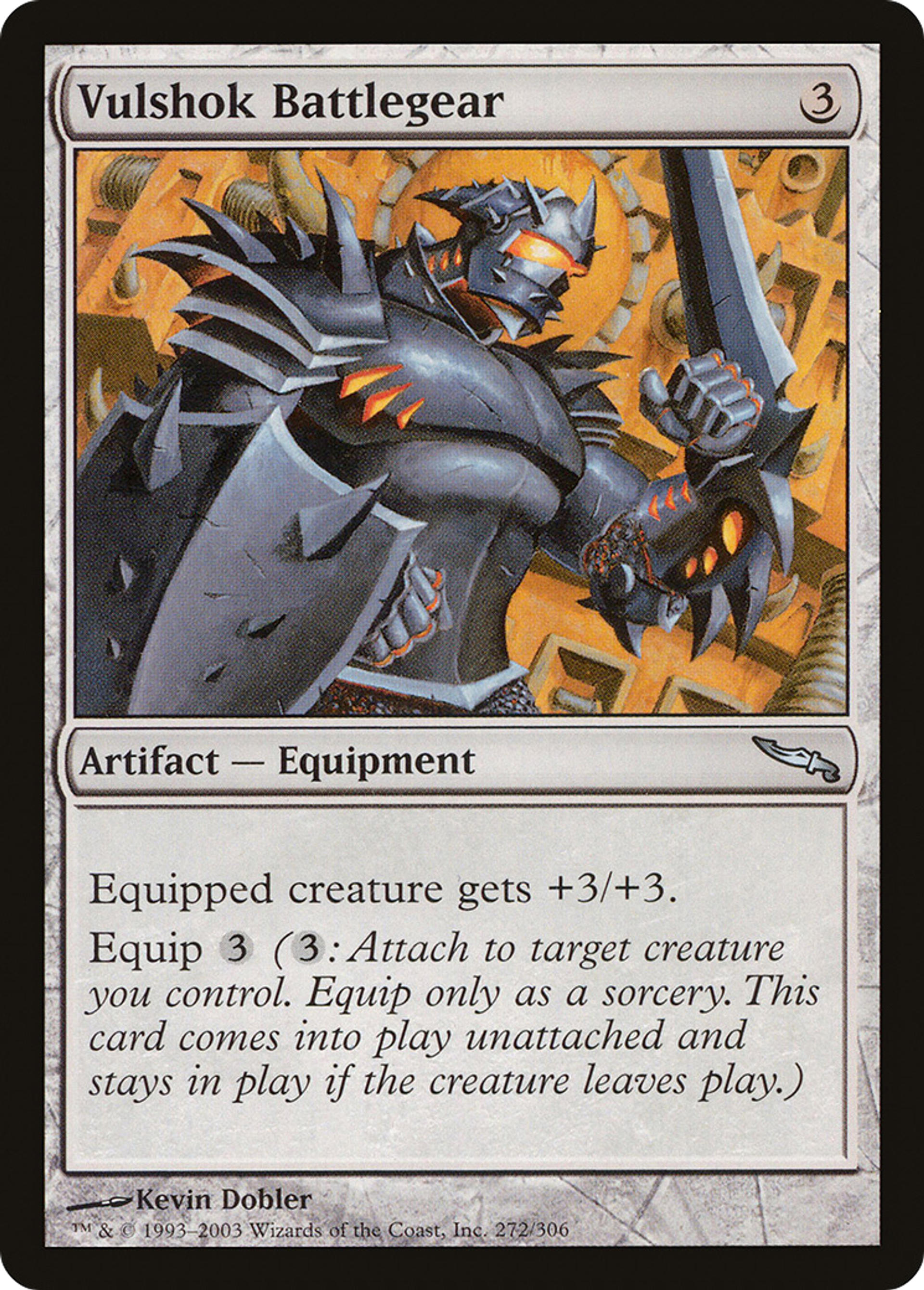 Harnais de bataille vulshok — Mirrodin — Magic: The Gathering
