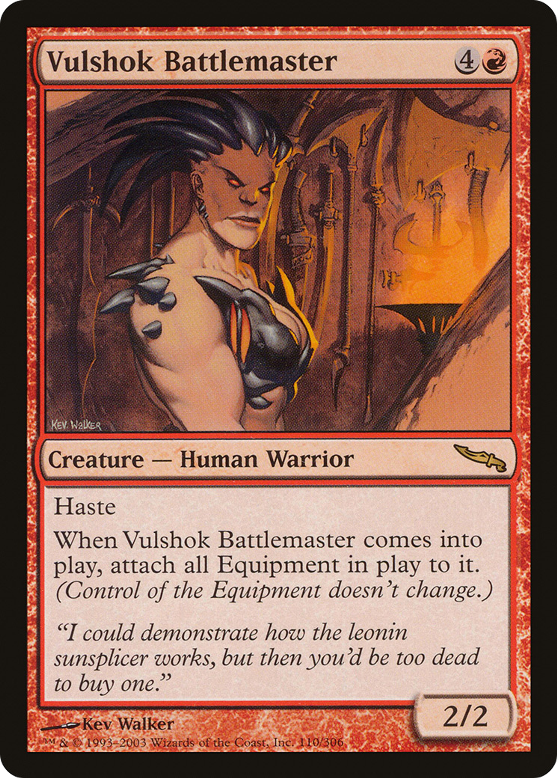 Maîtresse des batailles vulshoke — Mirrodin — Magic: The Gathering