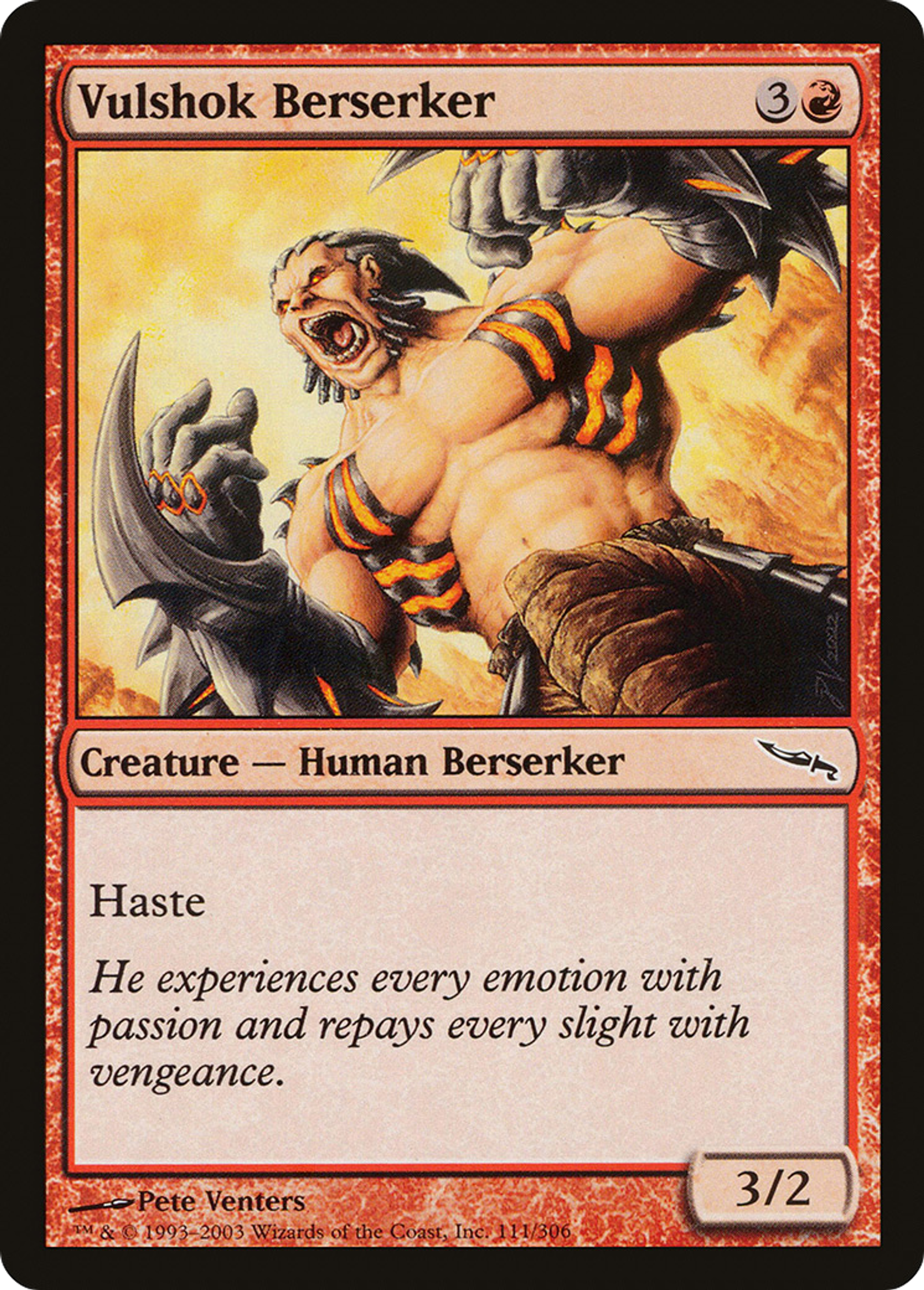 Berserker vulshok — Mirrodin — Magic: The Gathering