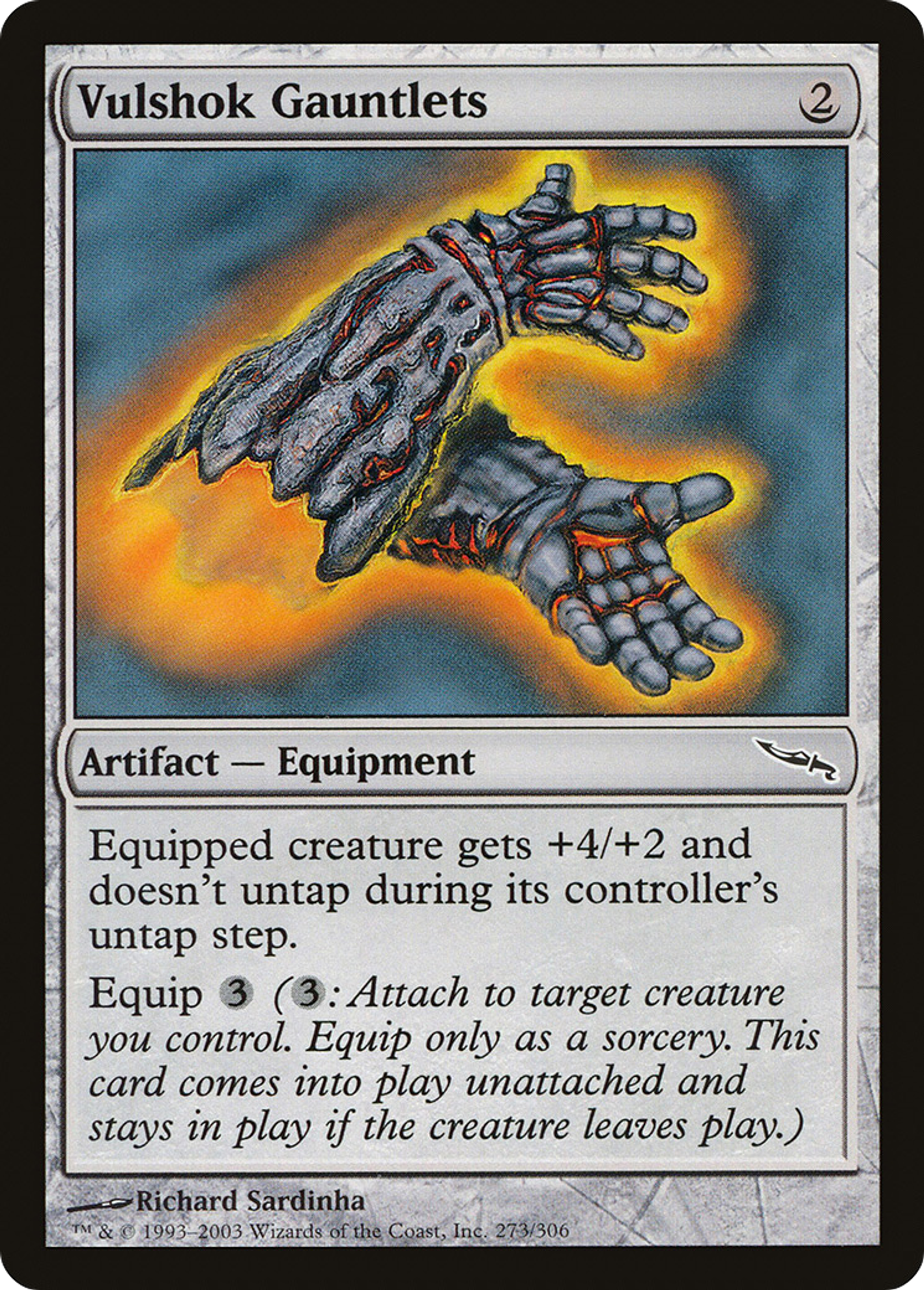 Gantelets vulshoks — Mirrodin — Magic: The Gathering