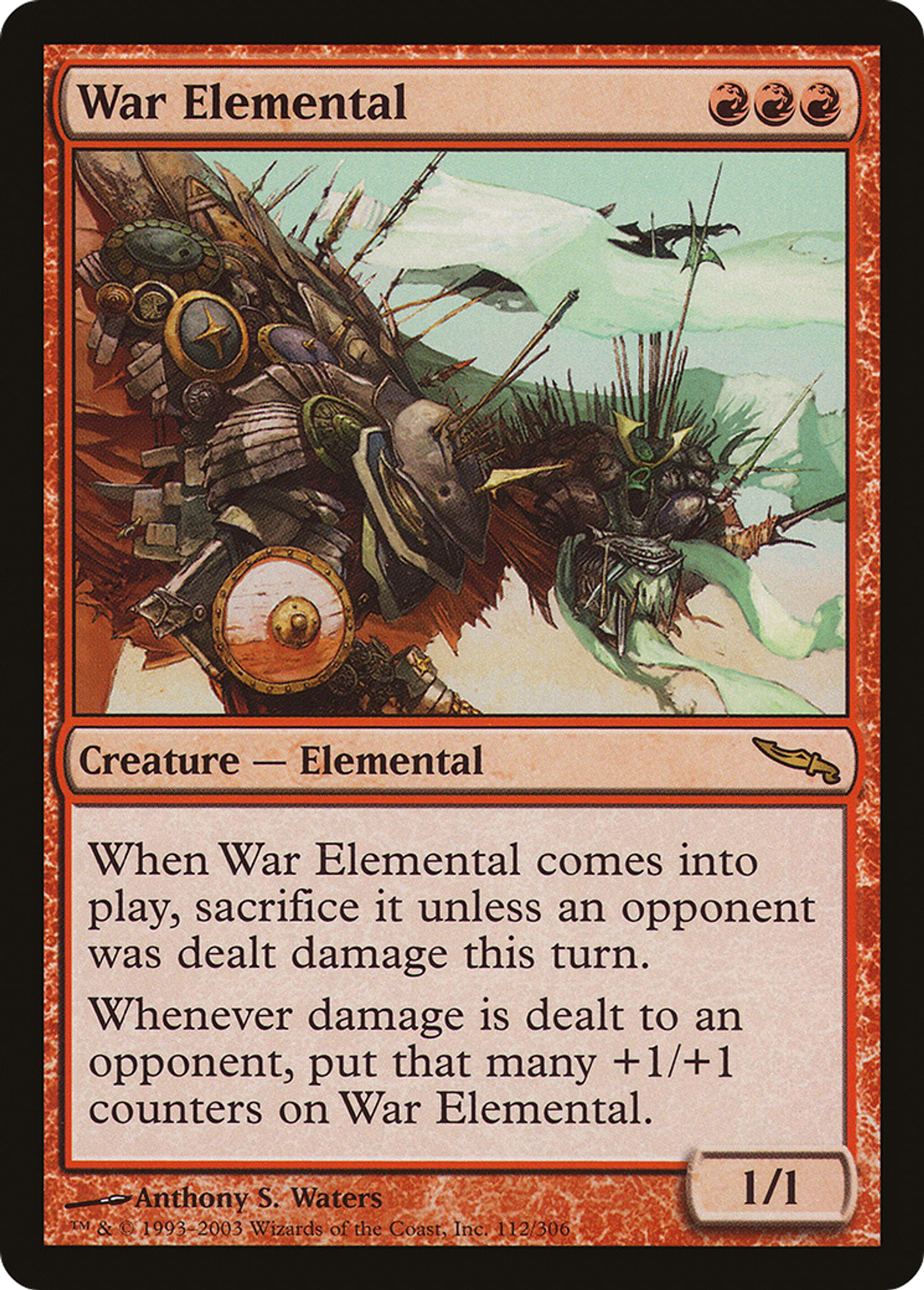 Élémental de guerre — Mirrodin — Magic: The Gathering