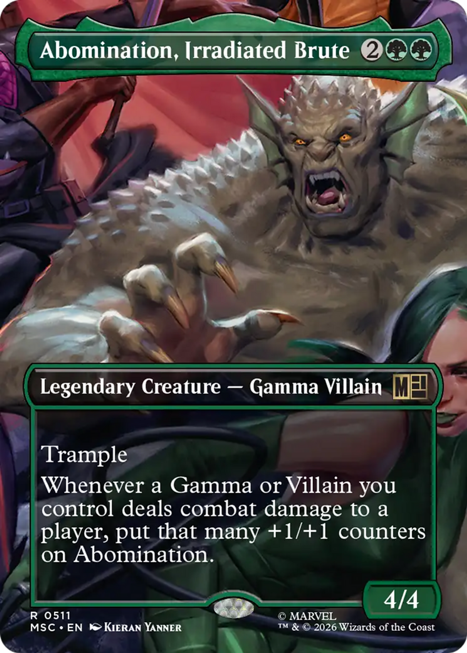 Abomination, Irradiated Brute — Marvel Super Heroes Commander — Magic: The Gathering