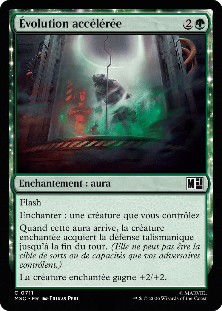 Évolution accélérée — Marvel Super Heroes Commander — Magic: The Gathering