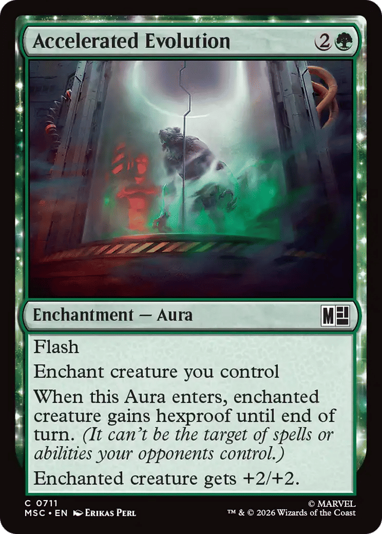 Accelerated Evolution — Marvel Super Heroes Commander — Magic: The Gathering