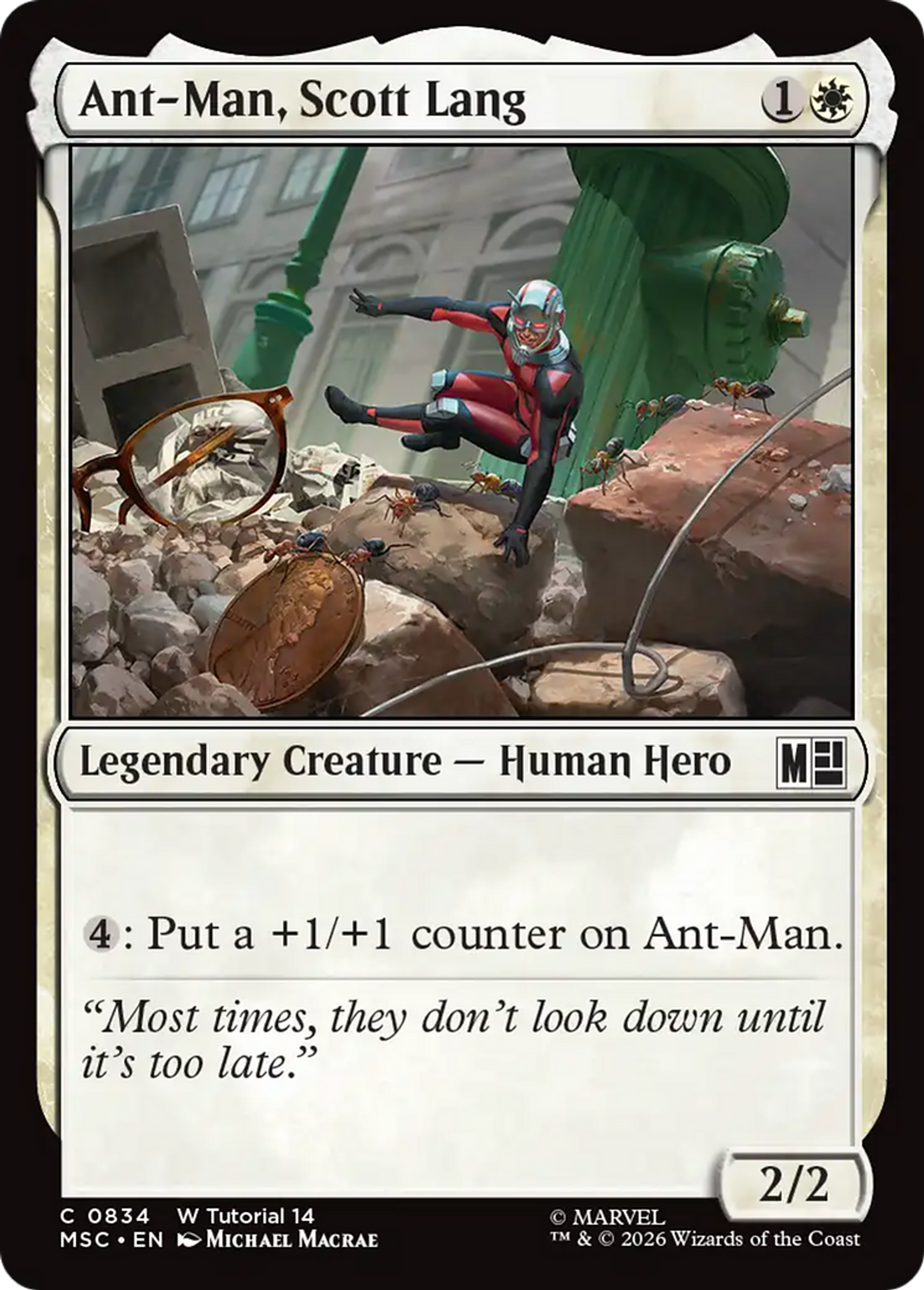 Ant-Man, Scott Lang — Marvel Super Heroes Commander — Magic: The Gathering