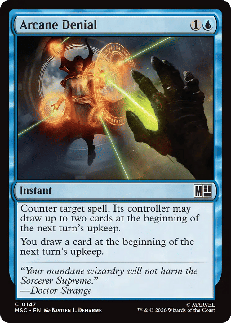 Arcane Denial — Marvel Super Heroes Commander — Magic: The Gathering