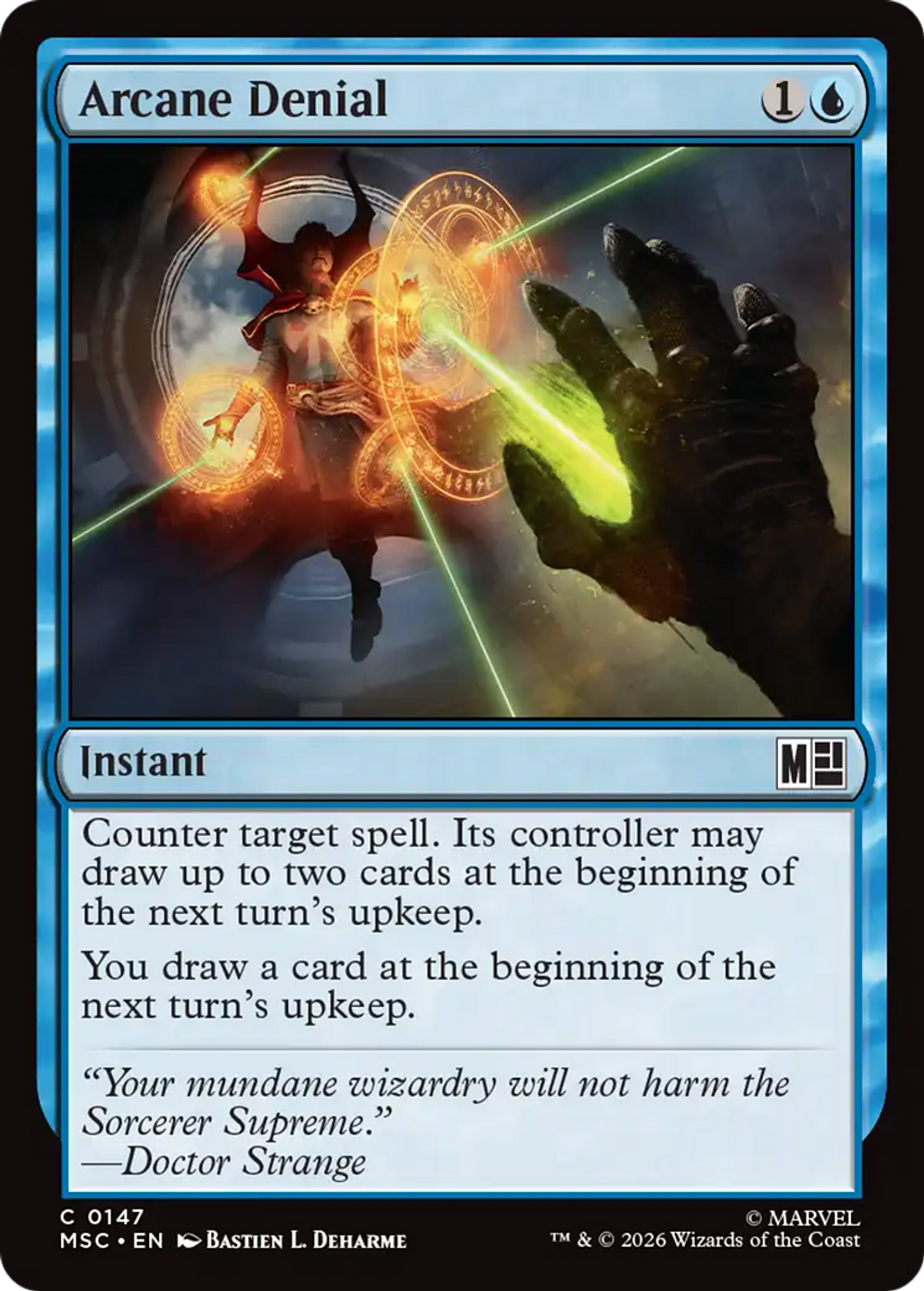 Arcane Denial — Marvel Super Heroes Commander — Magic: The Gathering