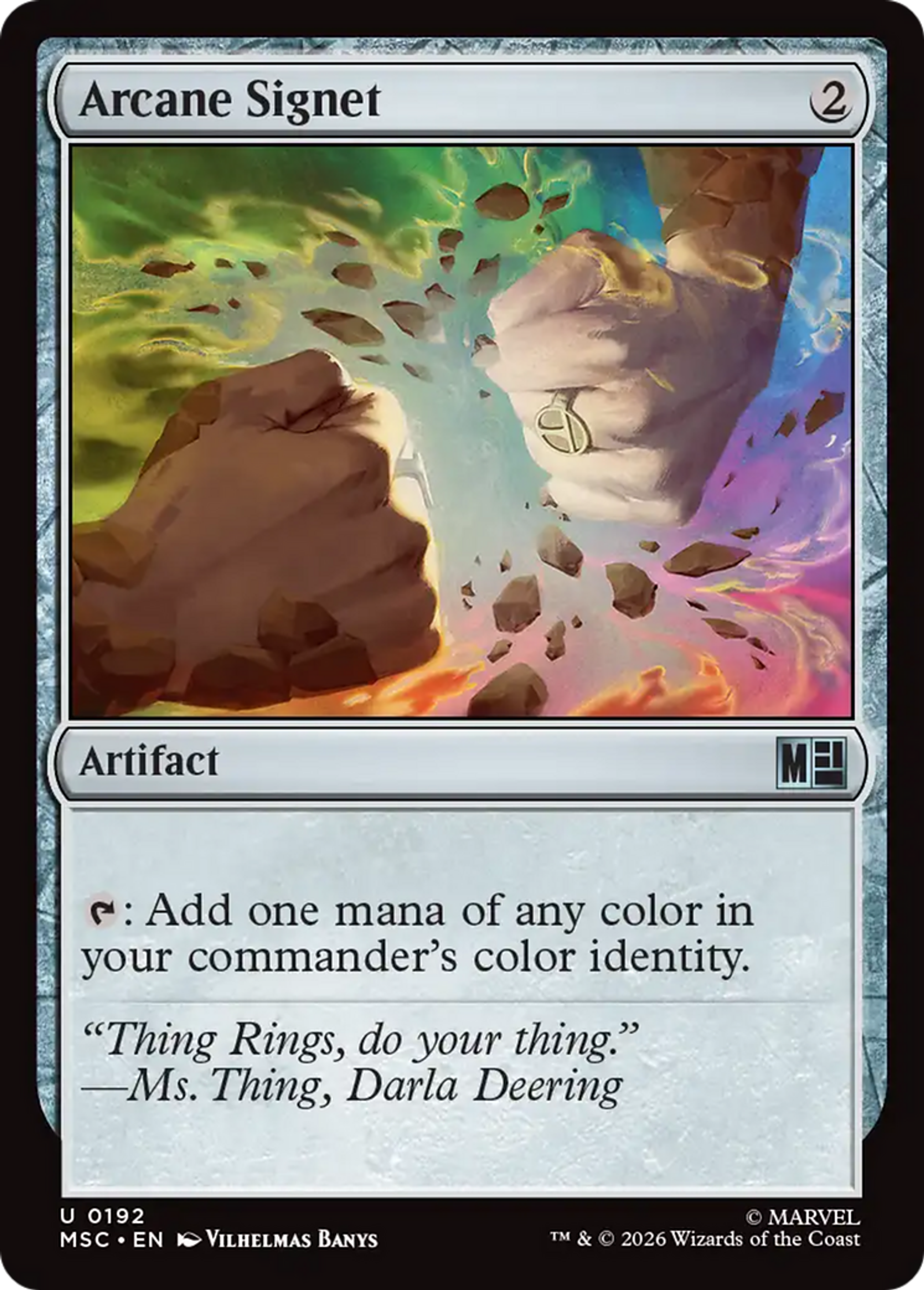 Arcane Signet — Marvel Super Heroes Commander — Magic: The Gathering