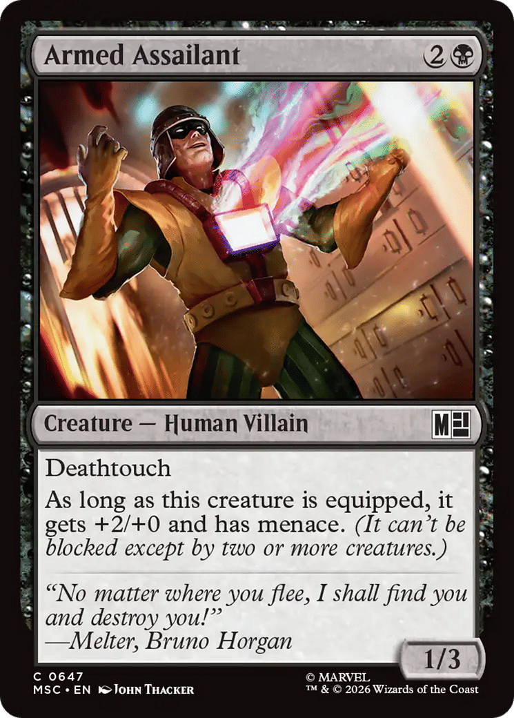 Armed Assailant — Marvel Super Heroes Commander — Magic: The Gathering