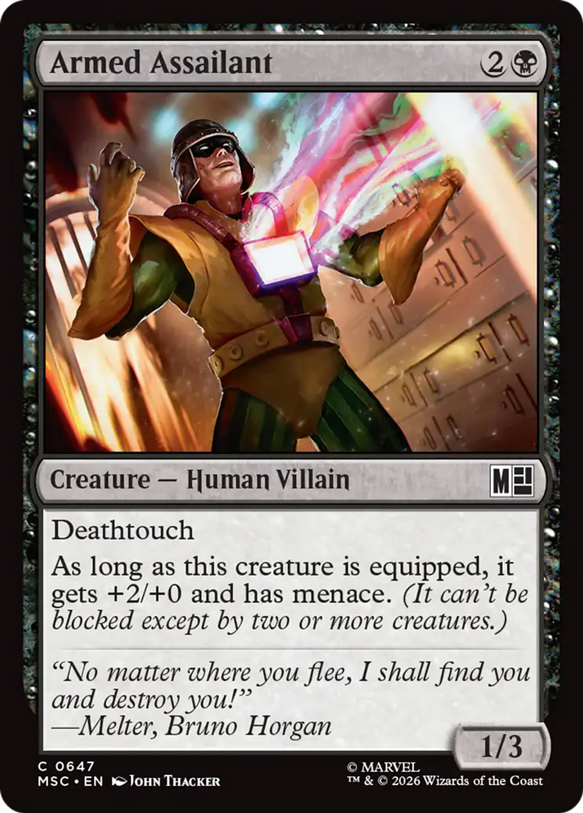 Armed Assailant — Marvel Super Heroes Commander — Magic: The Gathering