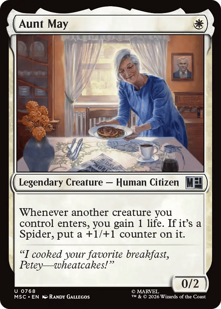 Aunt May — Marvel Super Heroes Commander — Magic: The Gathering