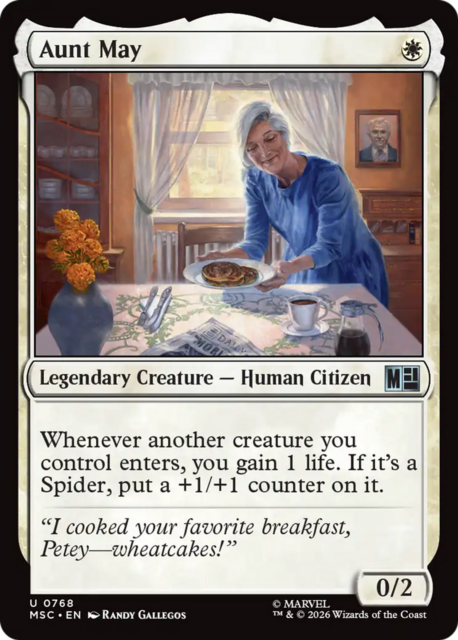 Aunt May — Marvel Super Heroes Commander — Magic: The Gathering