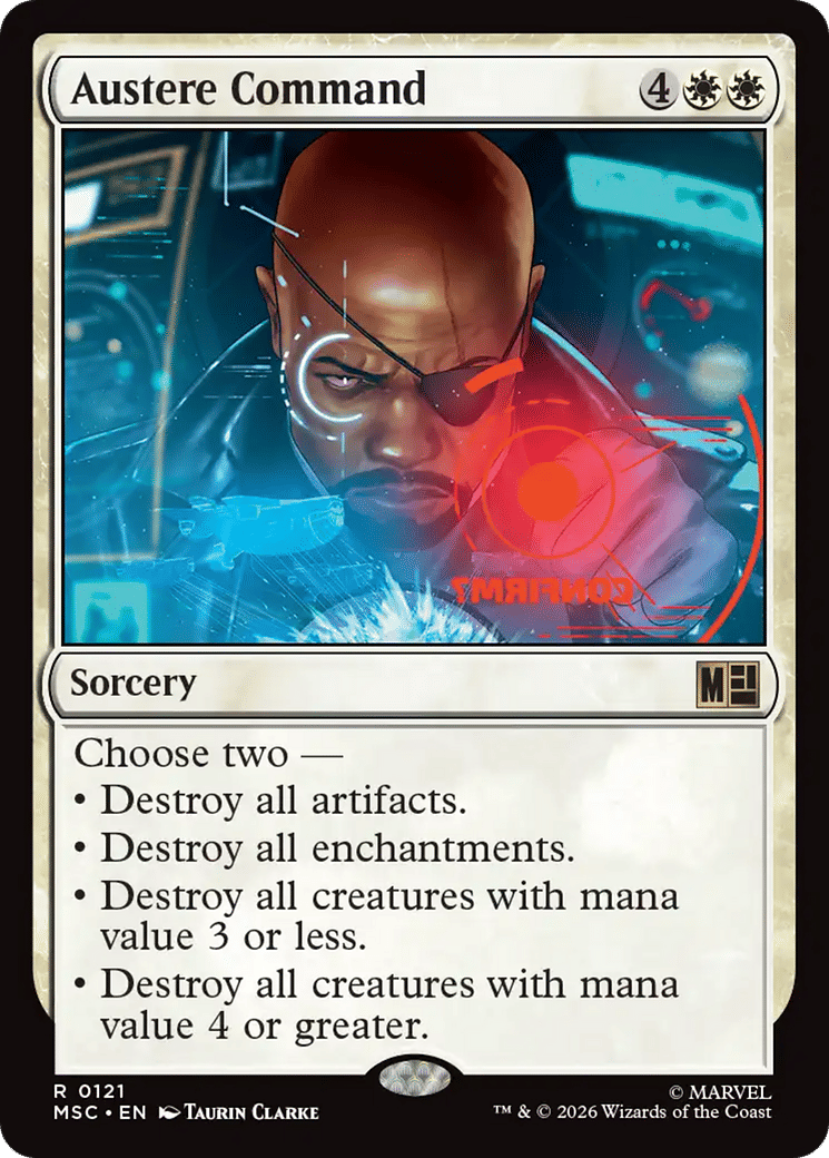 Austere Command from Marvel Super Heroes Commander - Magic: The Gathering
