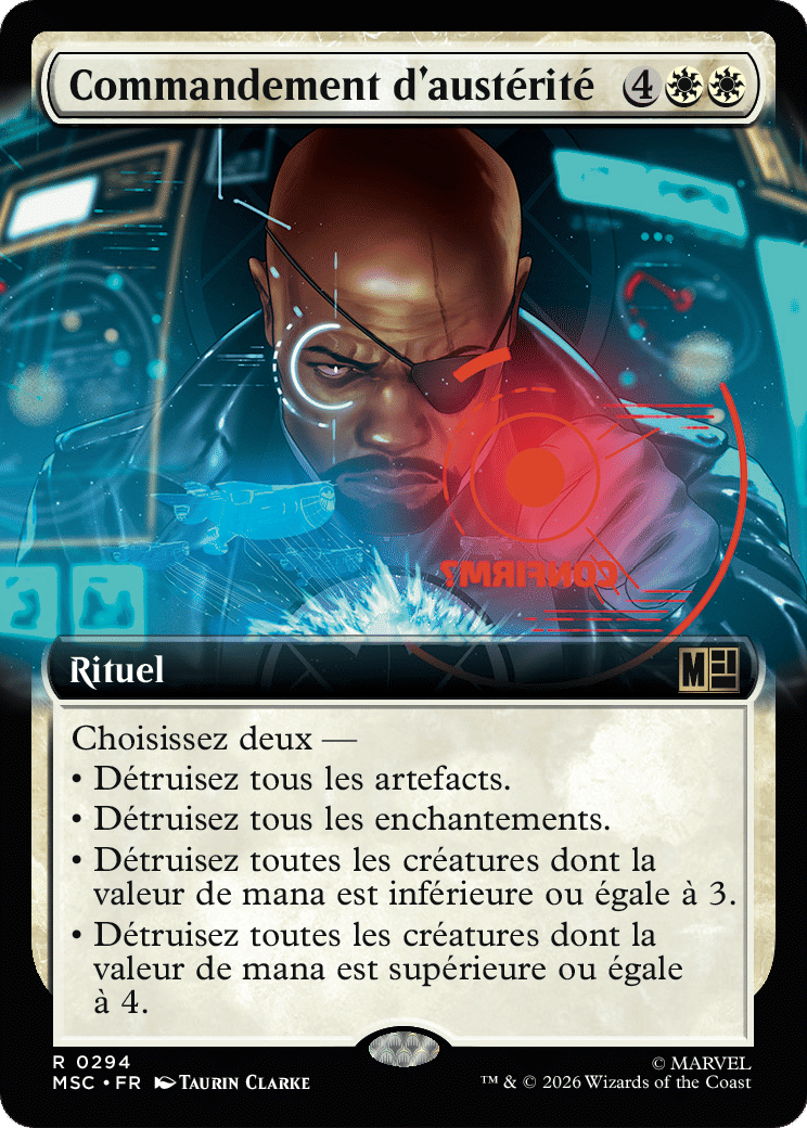 Commandement d'austérité — Marvel Super Heroes Commander — Magic: The Gathering