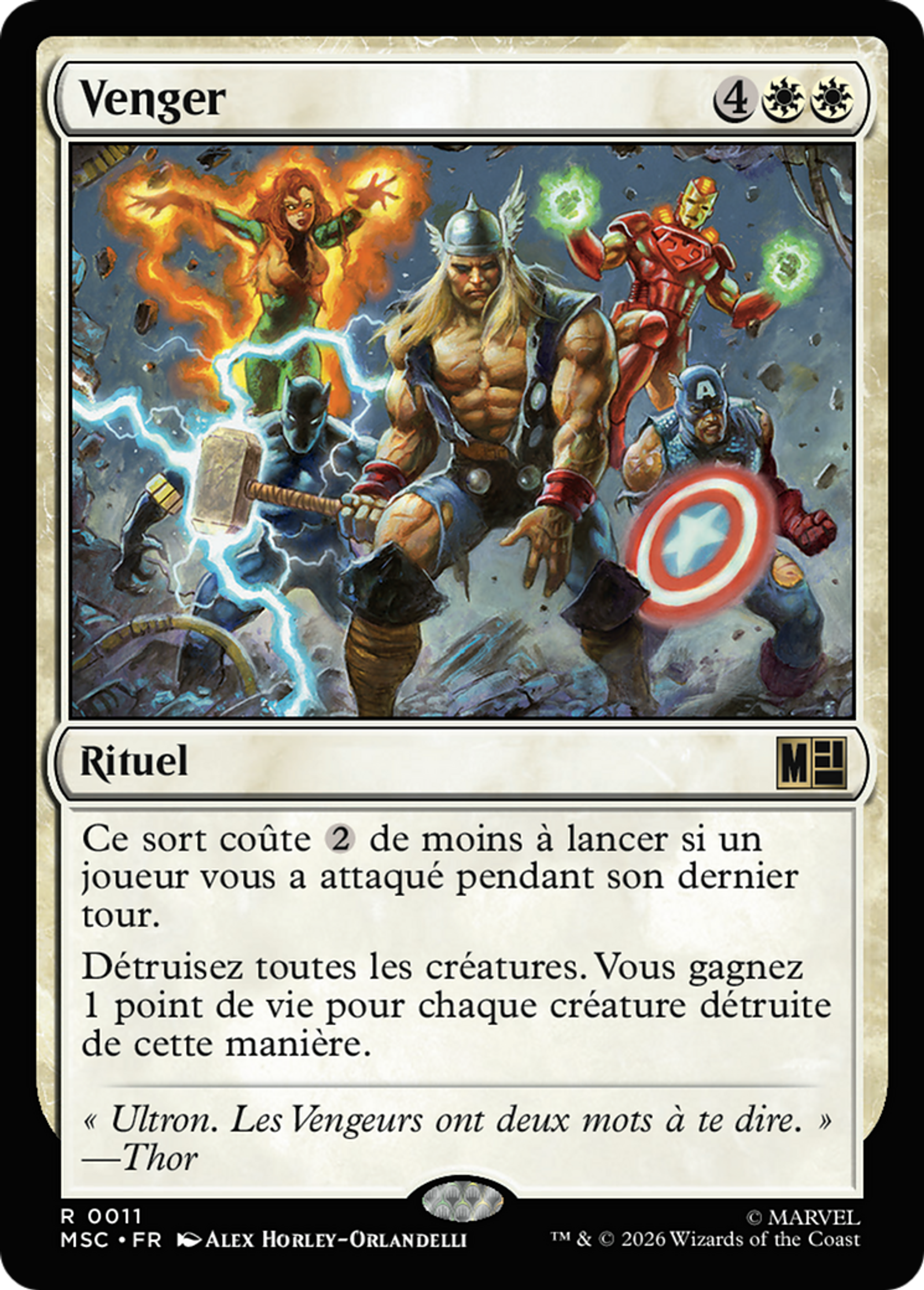 Venger — Marvel Super Heroes Commander — Magic: The Gathering