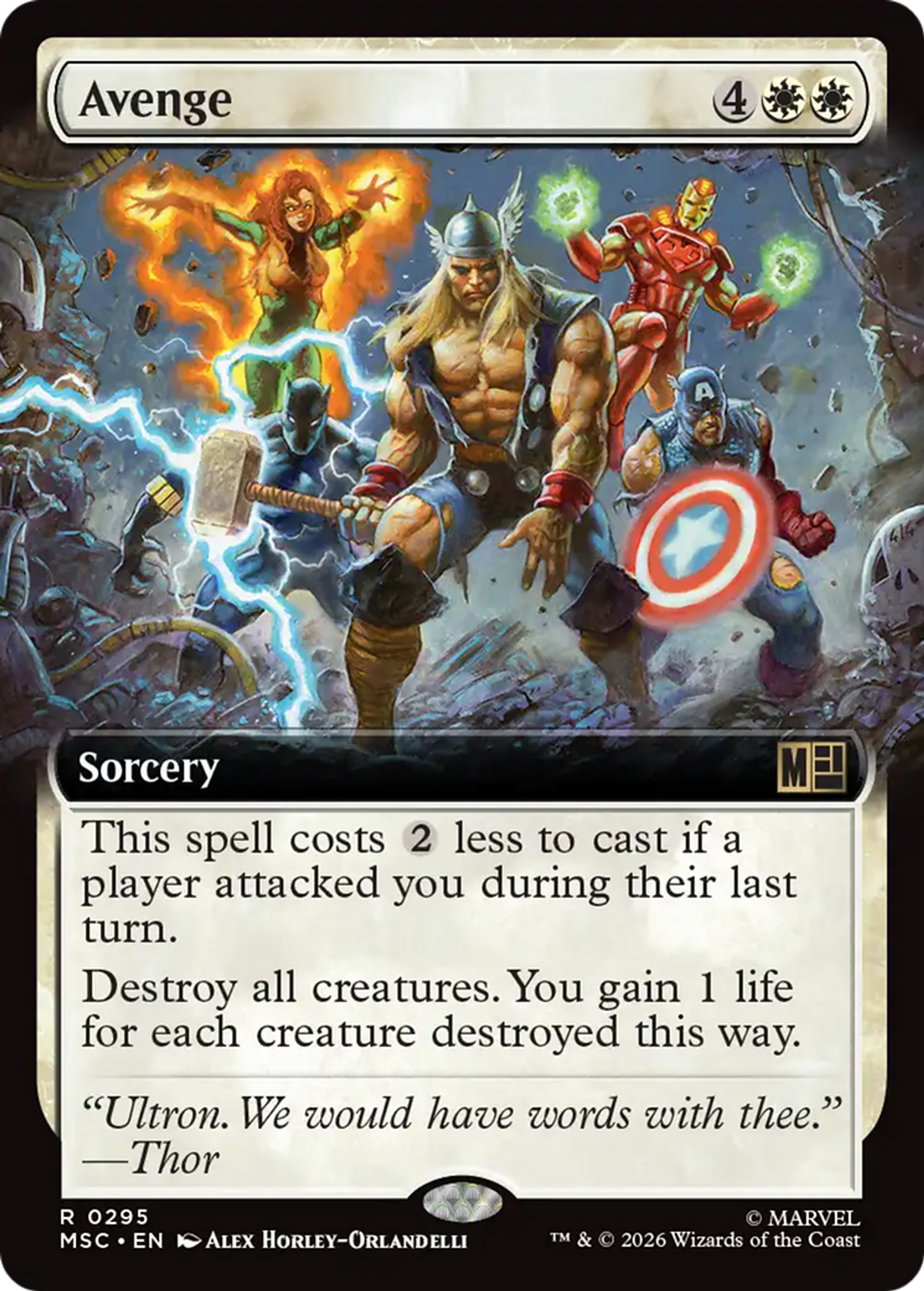 Avenge — Marvel Super Heroes Commander — Magic: The Gathering