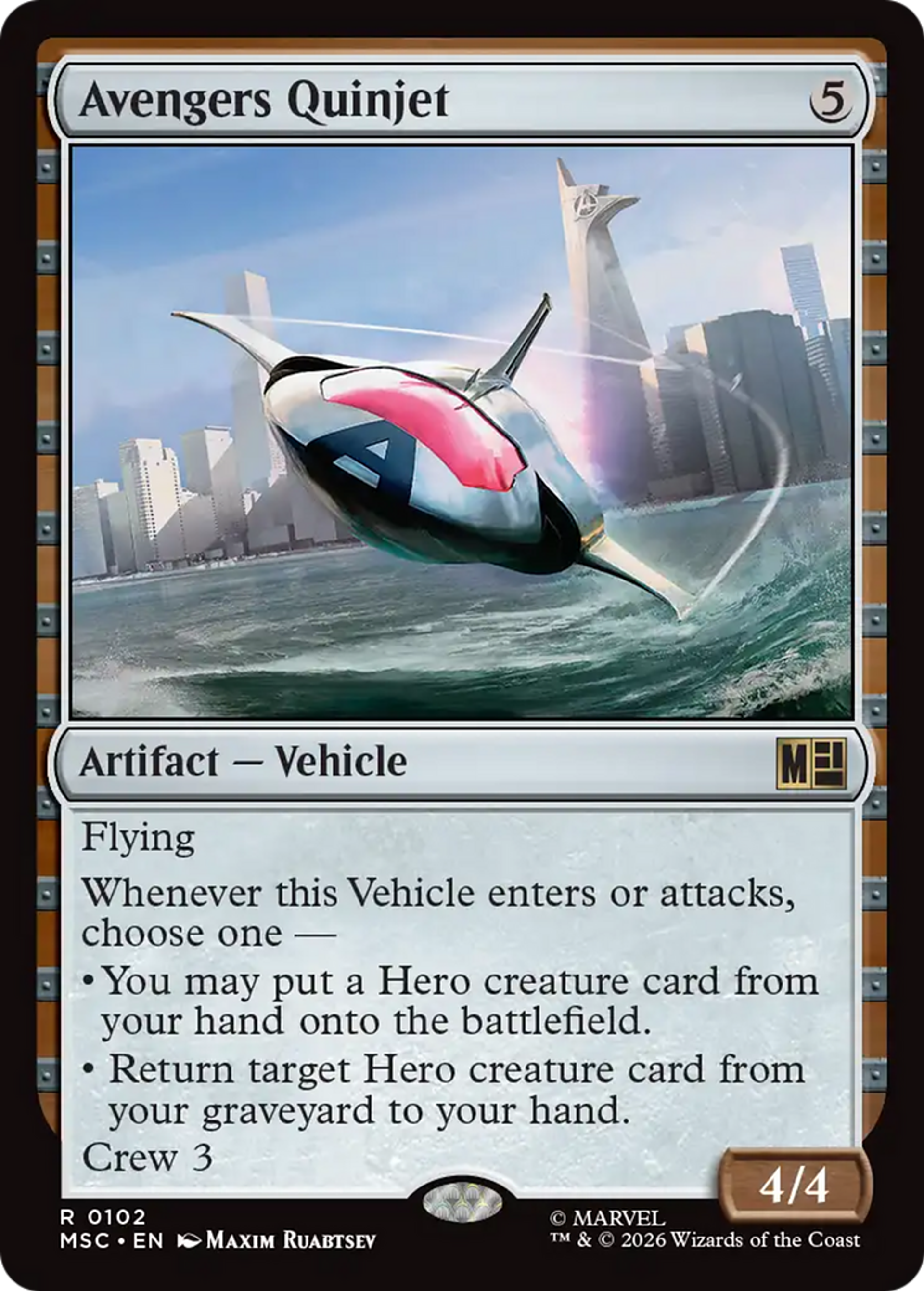 Avengers Quinjet — Marvel Super Heroes Commander — Magic: The Gathering