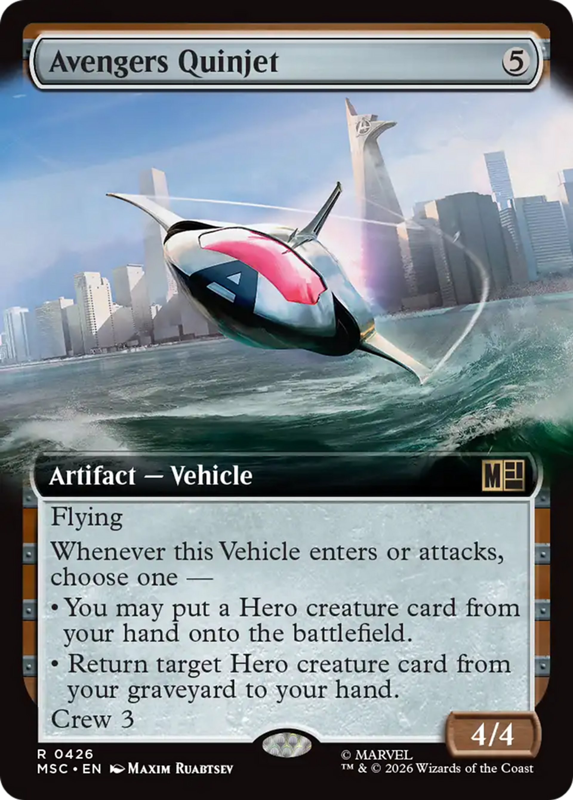 Avengers Quinjet — Marvel Super Heroes Commander — Magic: The Gathering