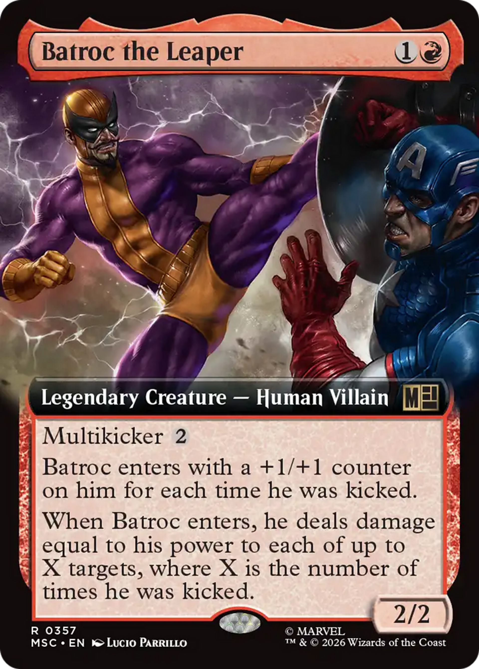 Batroc the Leaper — Marvel Super Heroes Commander — Magic: The Gathering