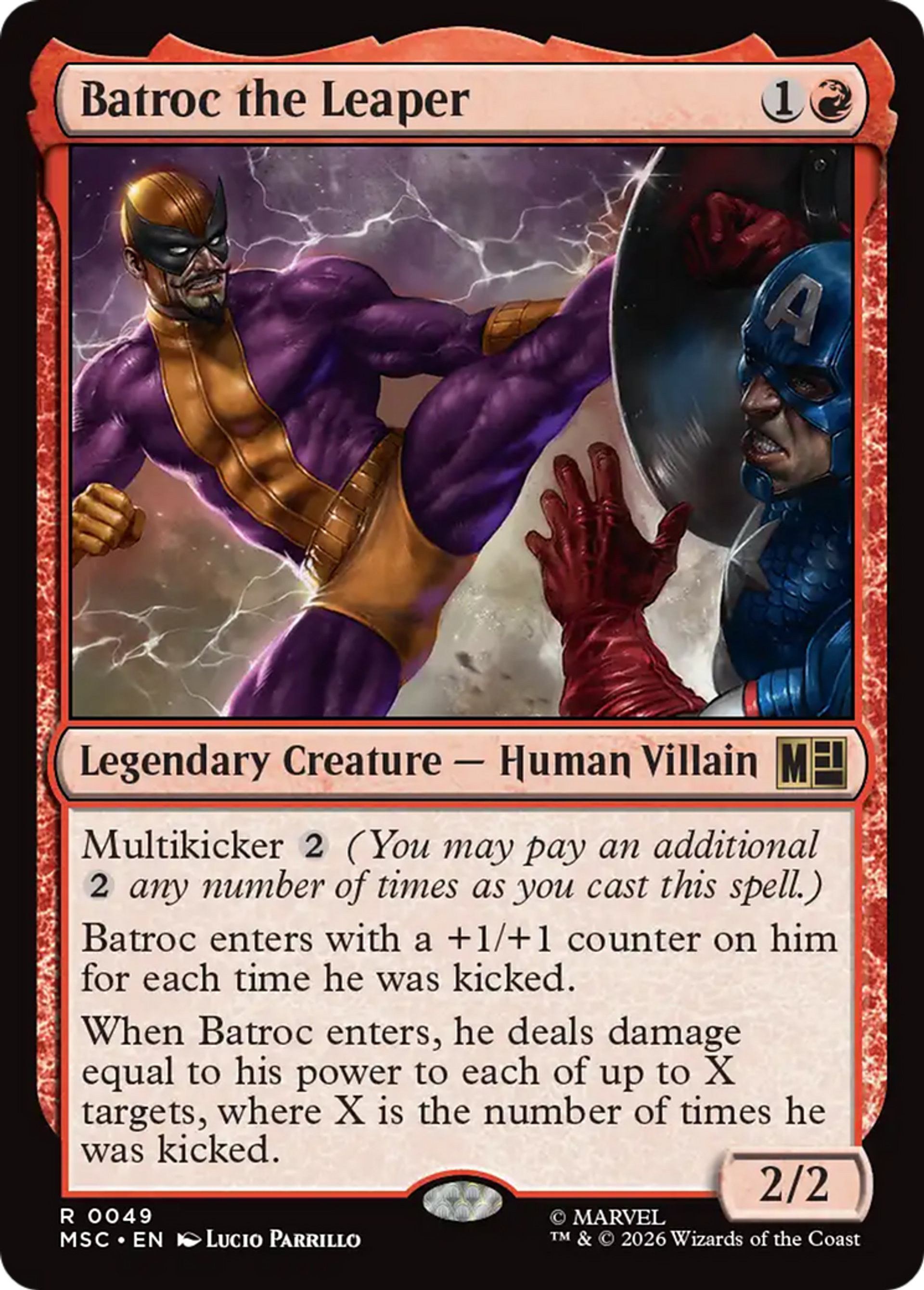 Batroc the Leaper — Marvel Super Heroes Commander — Magic: The Gathering