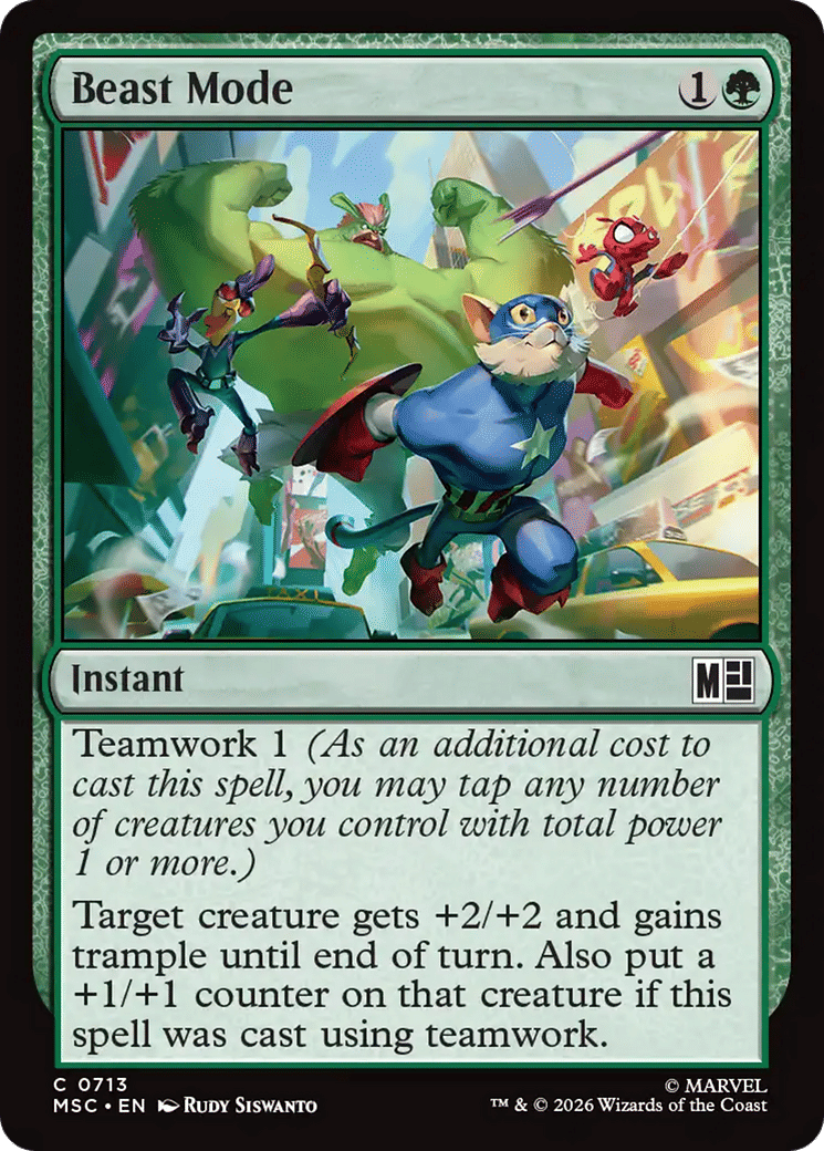 Beast Mode — Marvel Super Heroes Commander — Magic: The Gathering