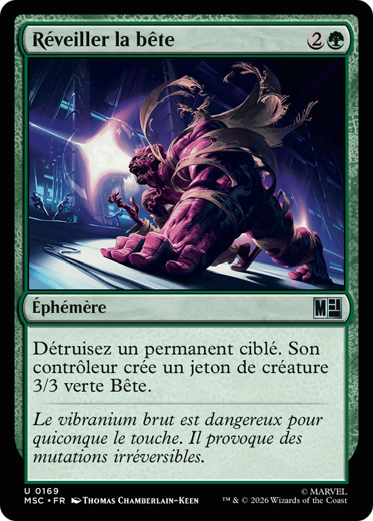Réveiller la bête from Marvel Super Heroes Commander - Magic: The Gathering