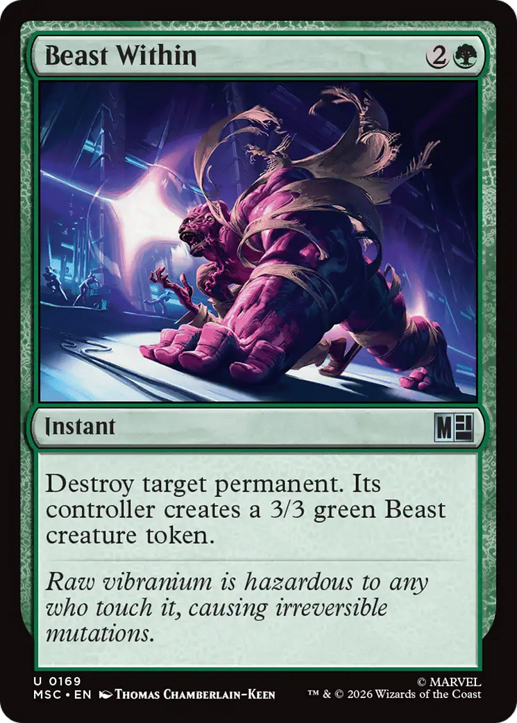 Beast Within — Marvel Super Heroes Commander — Magic: The Gathering