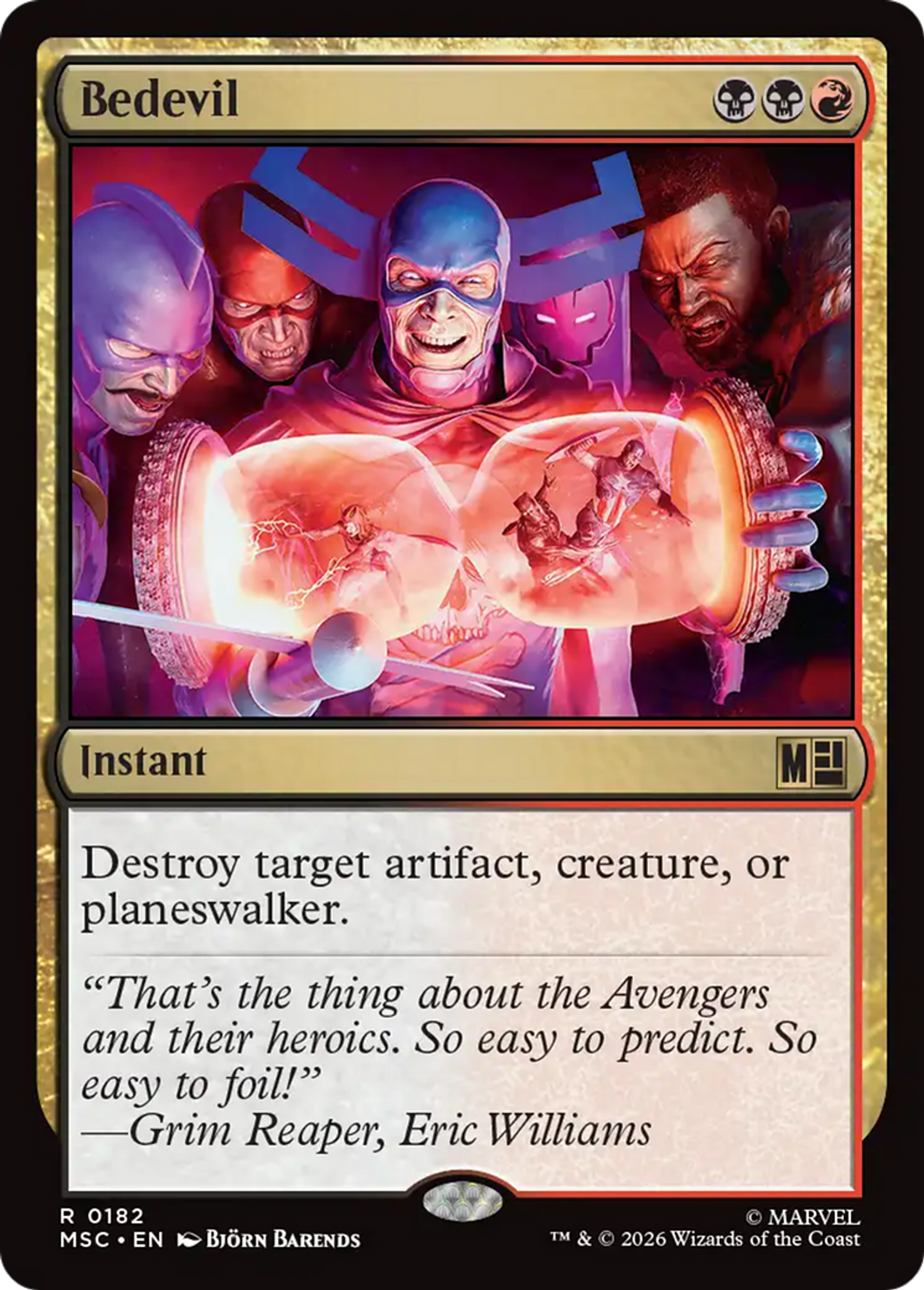 Bedevil — Marvel Super Heroes Commander — Magic: The Gathering