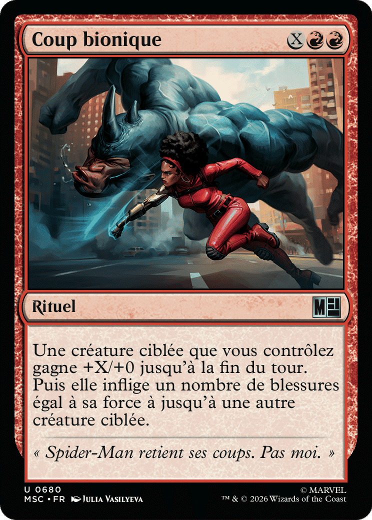 Coup bionique — Marvel Super Heroes Commander — Magic: The Gathering