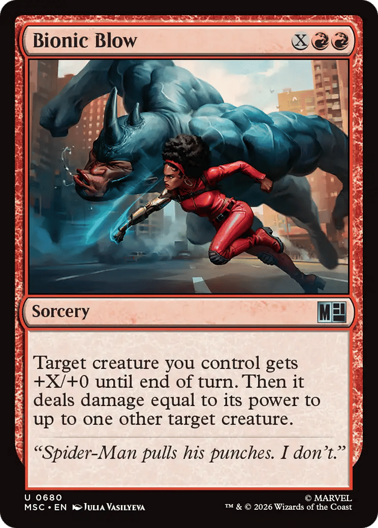 Bionic Blow — Marvel Super Heroes Commander — Magic: The Gathering