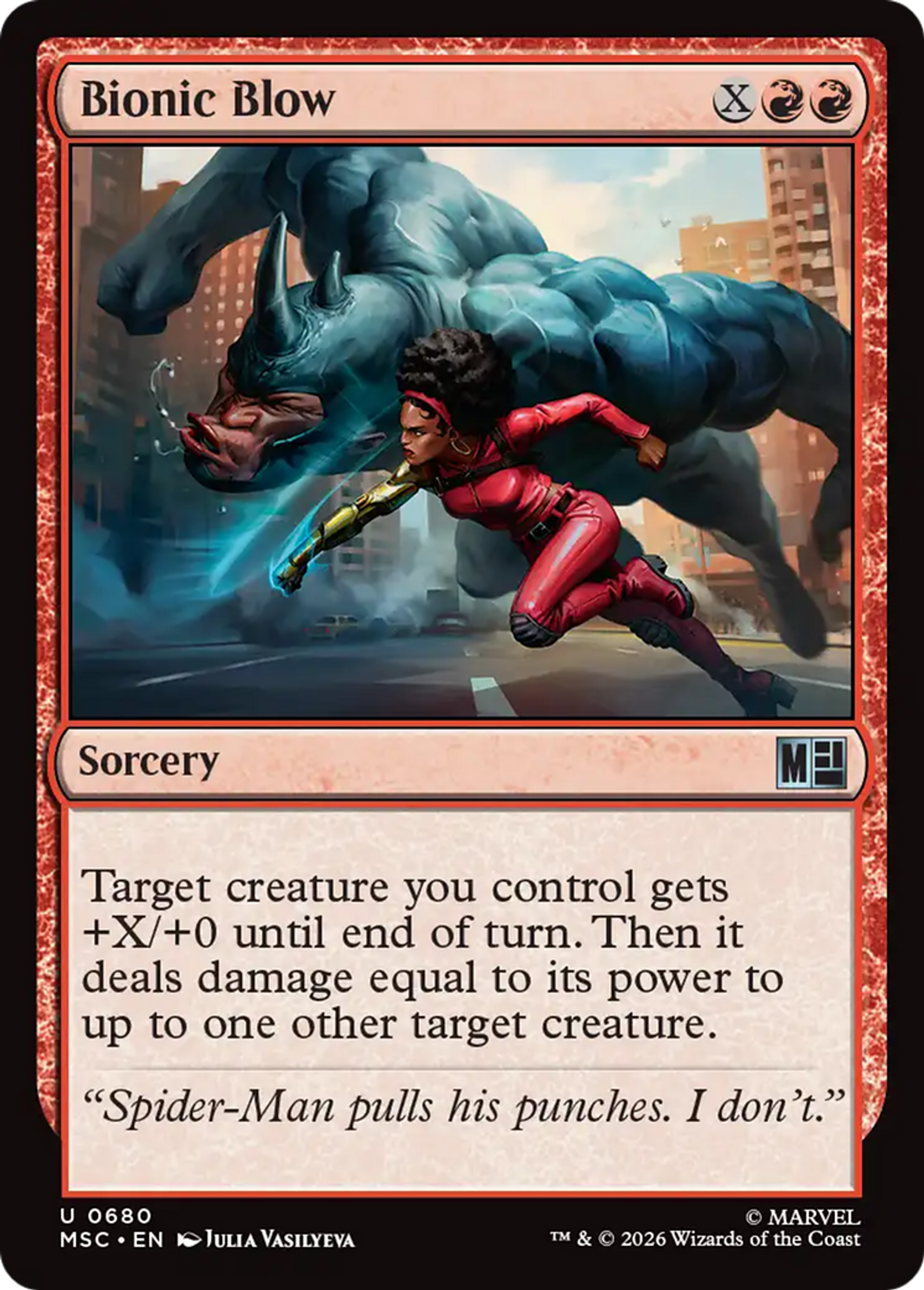 Bionic Blow — Marvel Super Heroes Commander — Magic: The Gathering