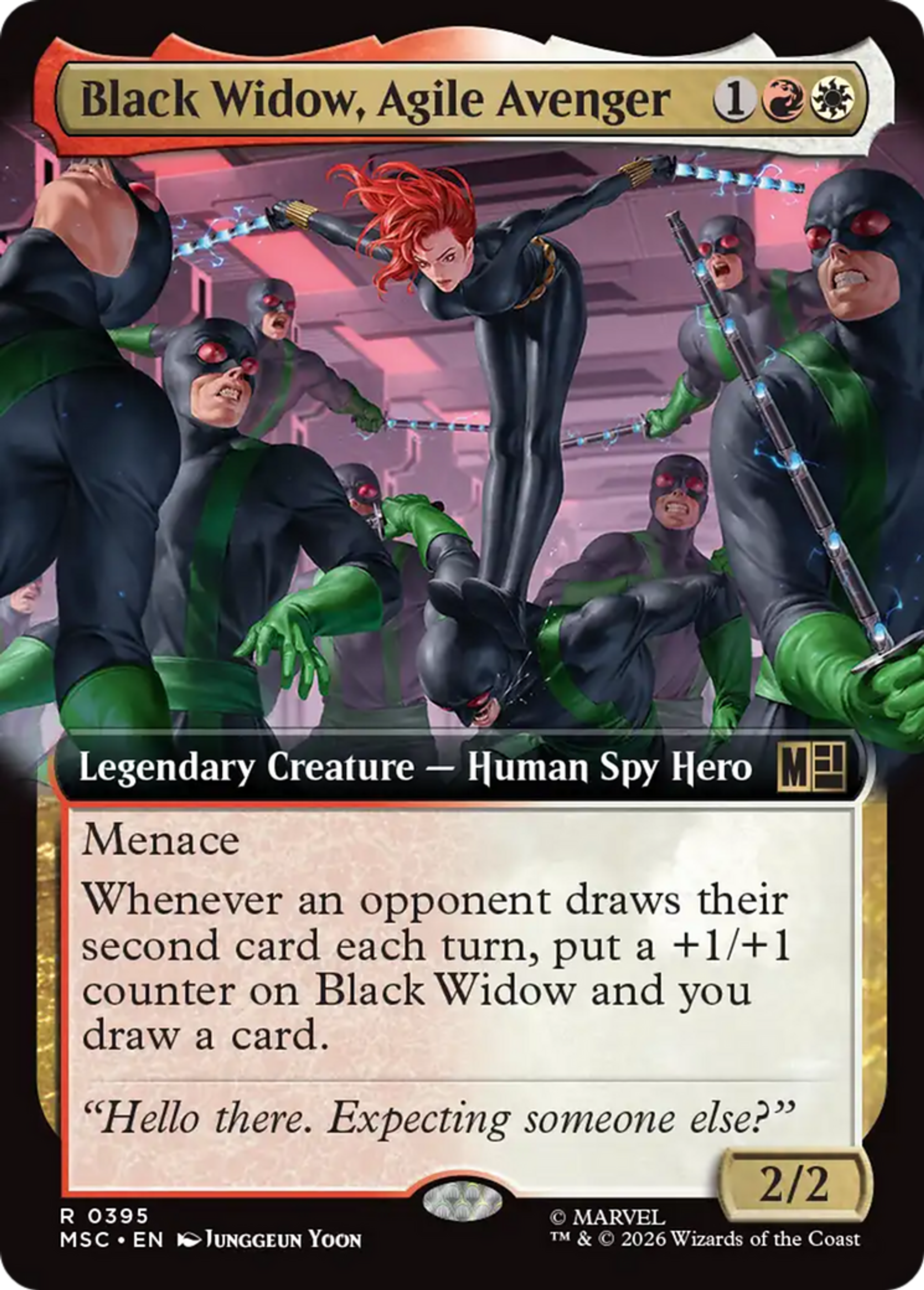 Black Widow, Agile Avenger — Marvel Super Heroes Commander — Magic: The Gathering