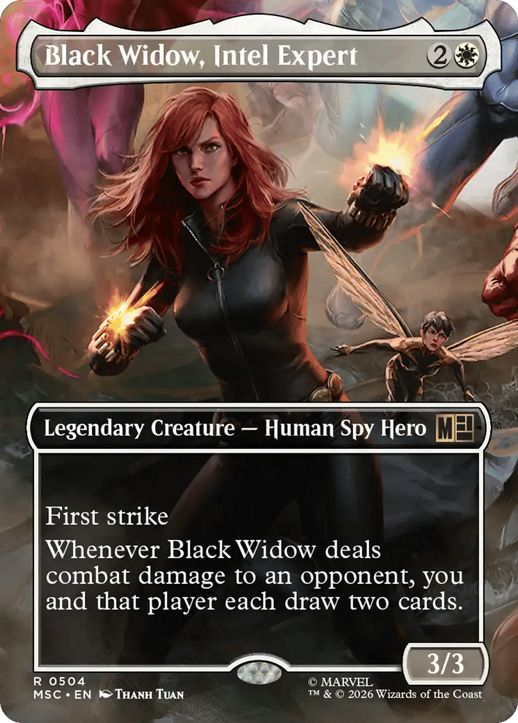 Black Widow, Intel Expert — Marvel Super Heroes Commander — Magic: The Gathering