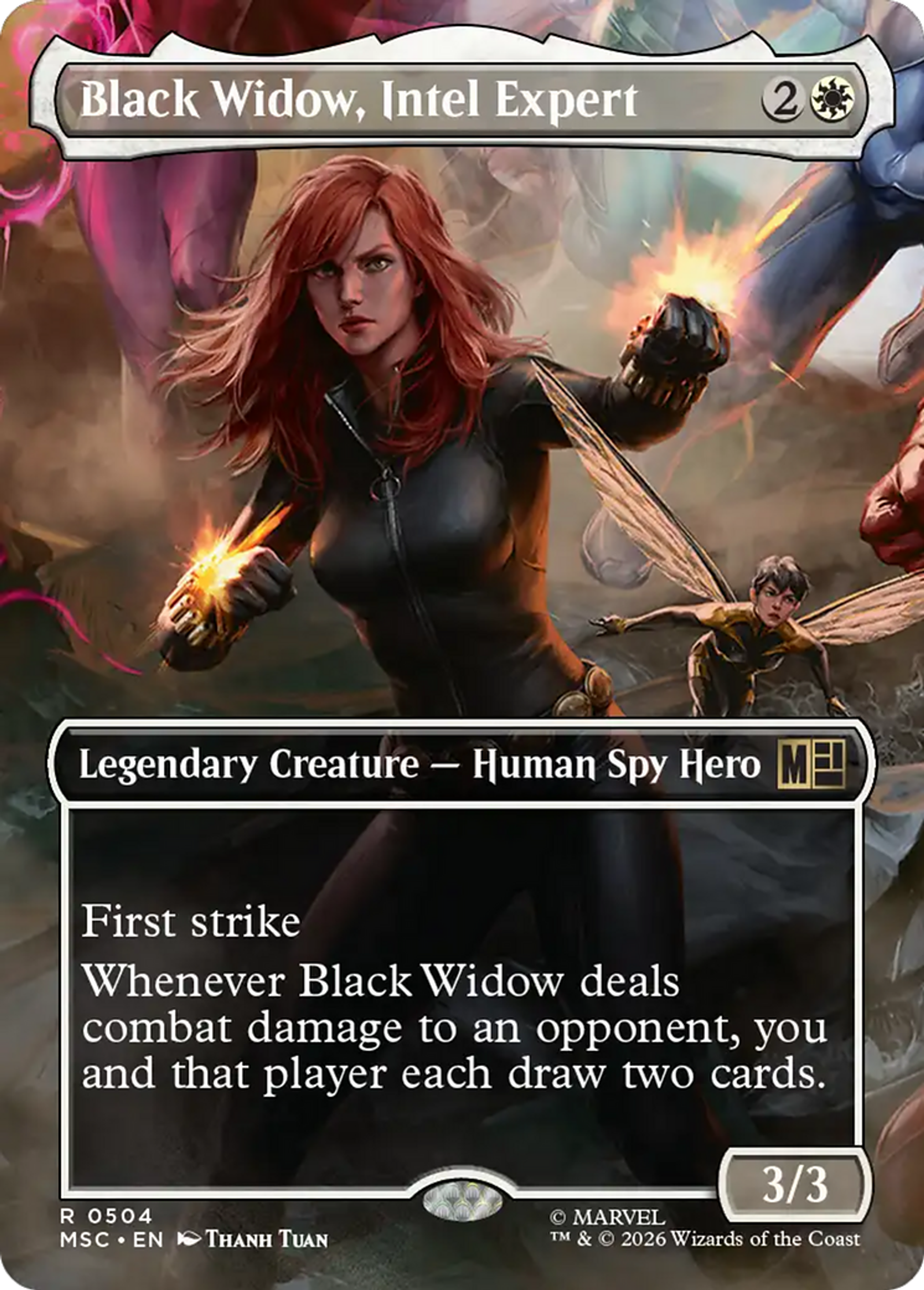 Black Widow, Intel Expert — Marvel Super Heroes Commander — Magic: The Gathering