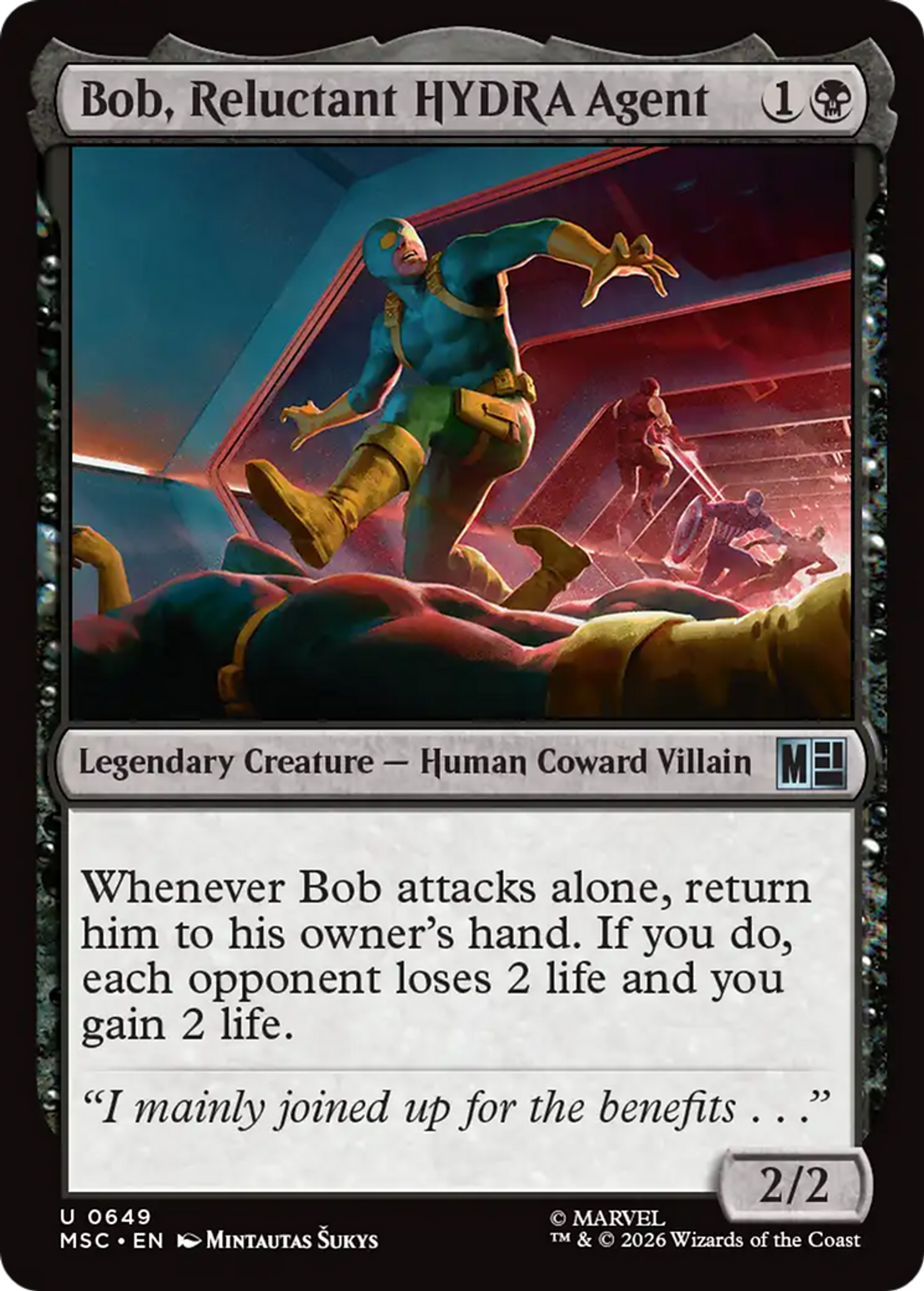 Bob, Reluctant HYDRA Agent — Marvel Super Heroes Commander — Magic: The Gathering