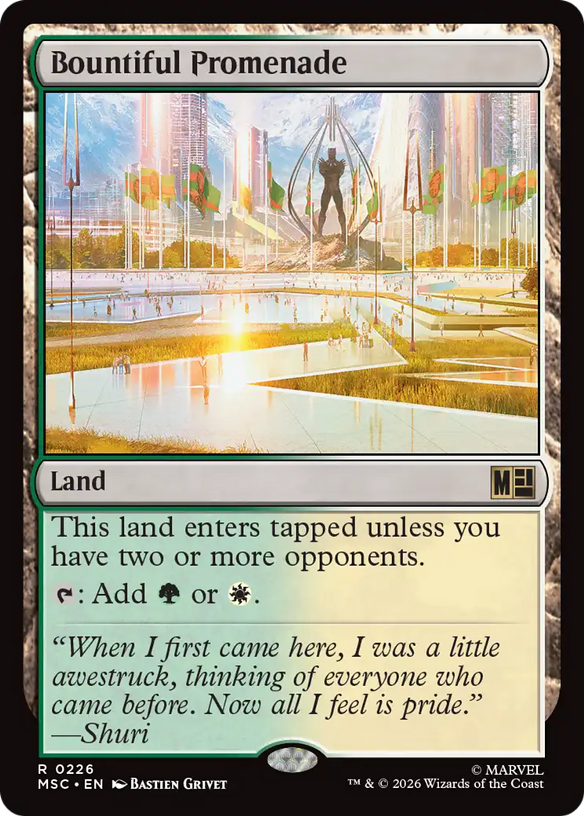 Bountiful Promenade — Marvel Super Heroes Commander — Magic: The Gathering