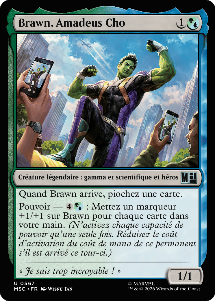 Brawn, Amadeus Cho — Marvel Super Heroes Commander — Magic: The Gathering